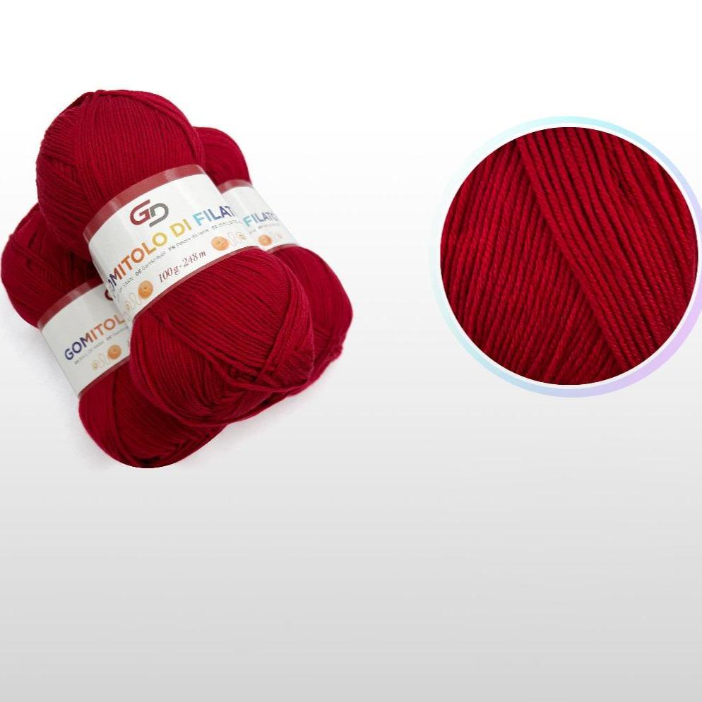 GD LOVES YOUR HOME Set 3 Gomitoli Filato Baby 100g – 6 Capi 248m Toni Vivaci | Morbido Acrilico Resistente per Maglia e Uncinetto –18 Colori Disponibili