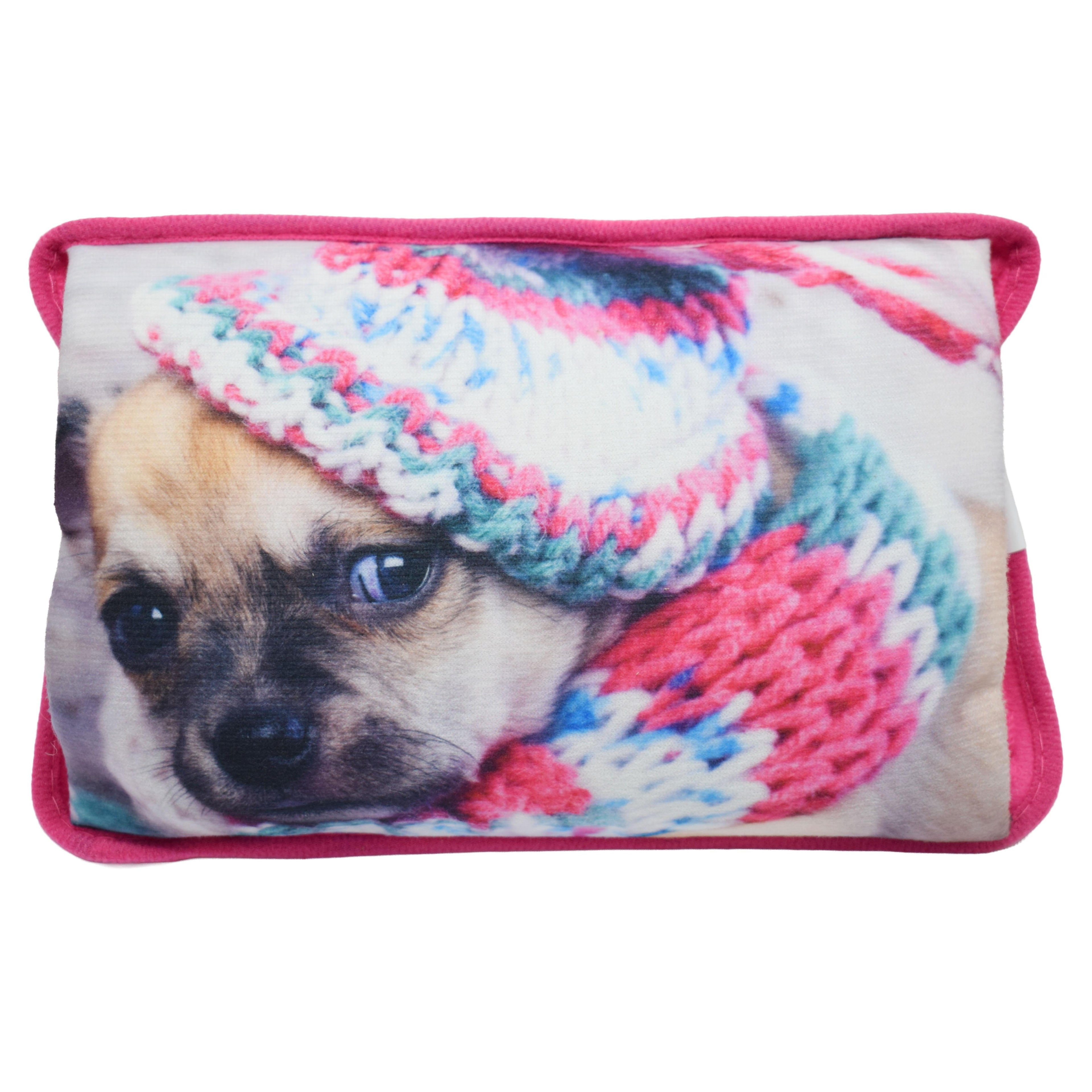 Cane Intellettuale Borsa Acqua Calda Elettrica Morbida con Stampa Cane con Occhiali che Legge – Ricaricabile, Portatile, per Mani e Piedi, Ideale per Relax e Regalo