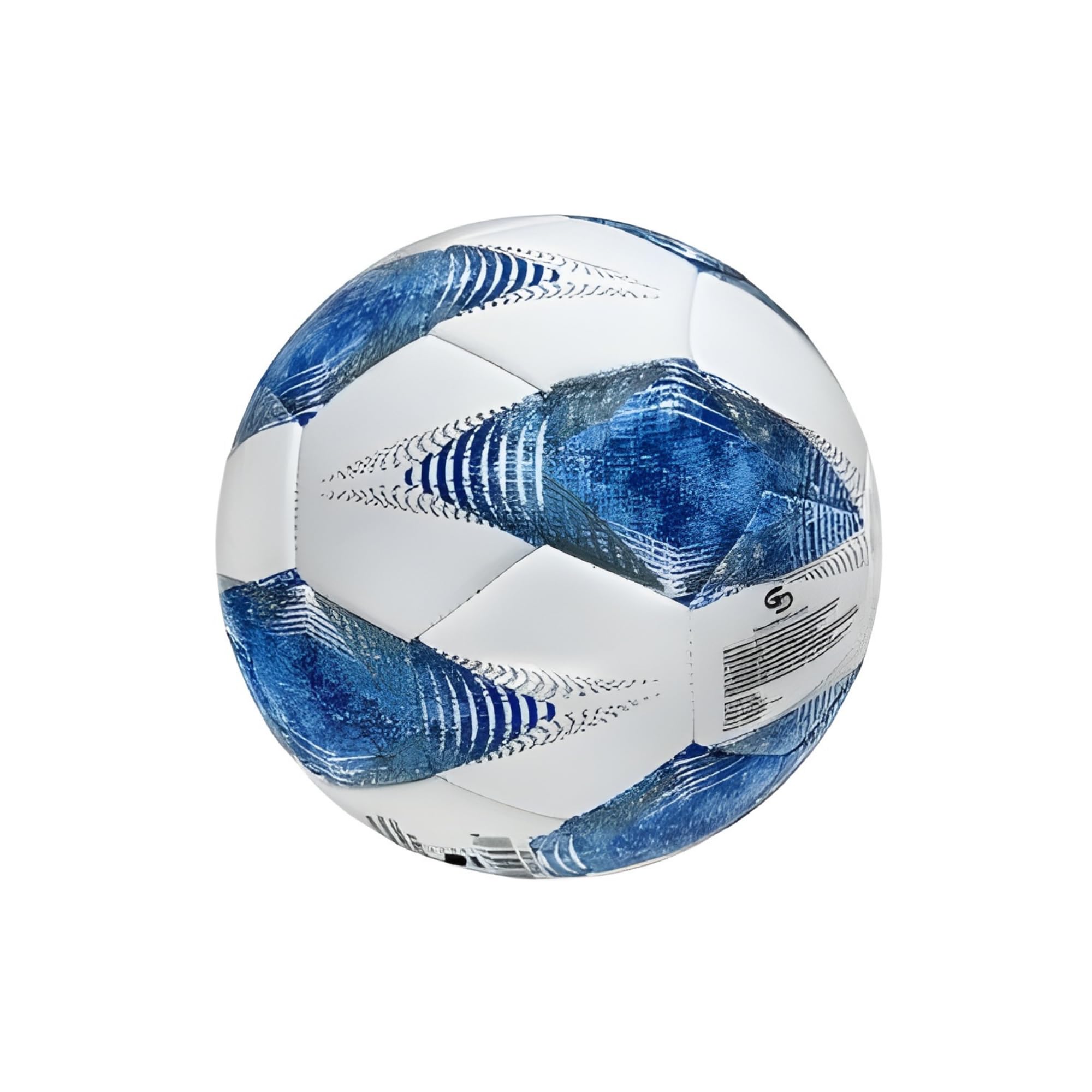 Generico Pallone da Calcio Professionale, Bianco con Rosso/Giallo/Verde/Blu, 320 Grammi, per Sport e Partite