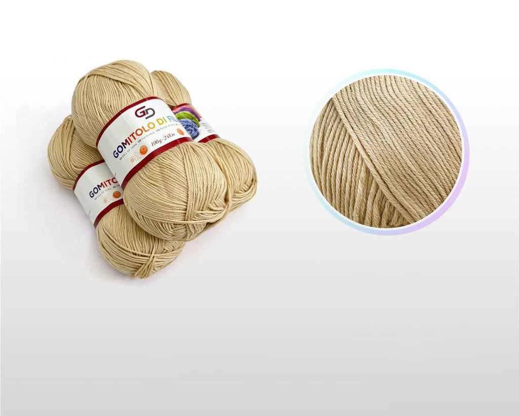 GD LOVES YOUR HOME Set 3 Gomitoli Filato Baby 100g – 6 Capi 248m Toni Neutri | Morbido Acrilico Resistente per Maglia e Uncinetto –18 Colori Disponibili