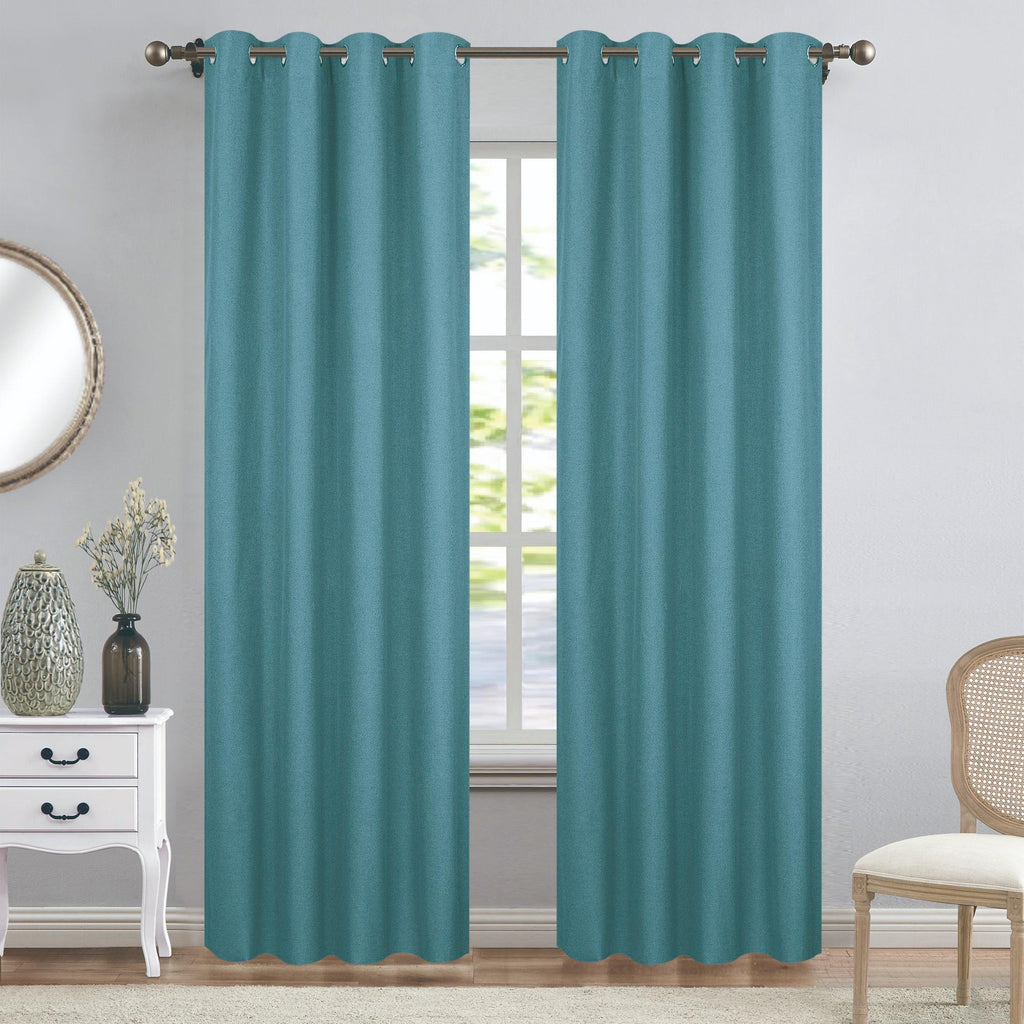 GD LOVES YOUR HOME Tenda Oscurante CLARALIE, Tessuto Effetto Lino a Doppio Strato, 140x280 cm, con Anelli in Acciaio Inox – Ideale per Soggiorno, Camera da Letto e Studio - 1 Pezzo