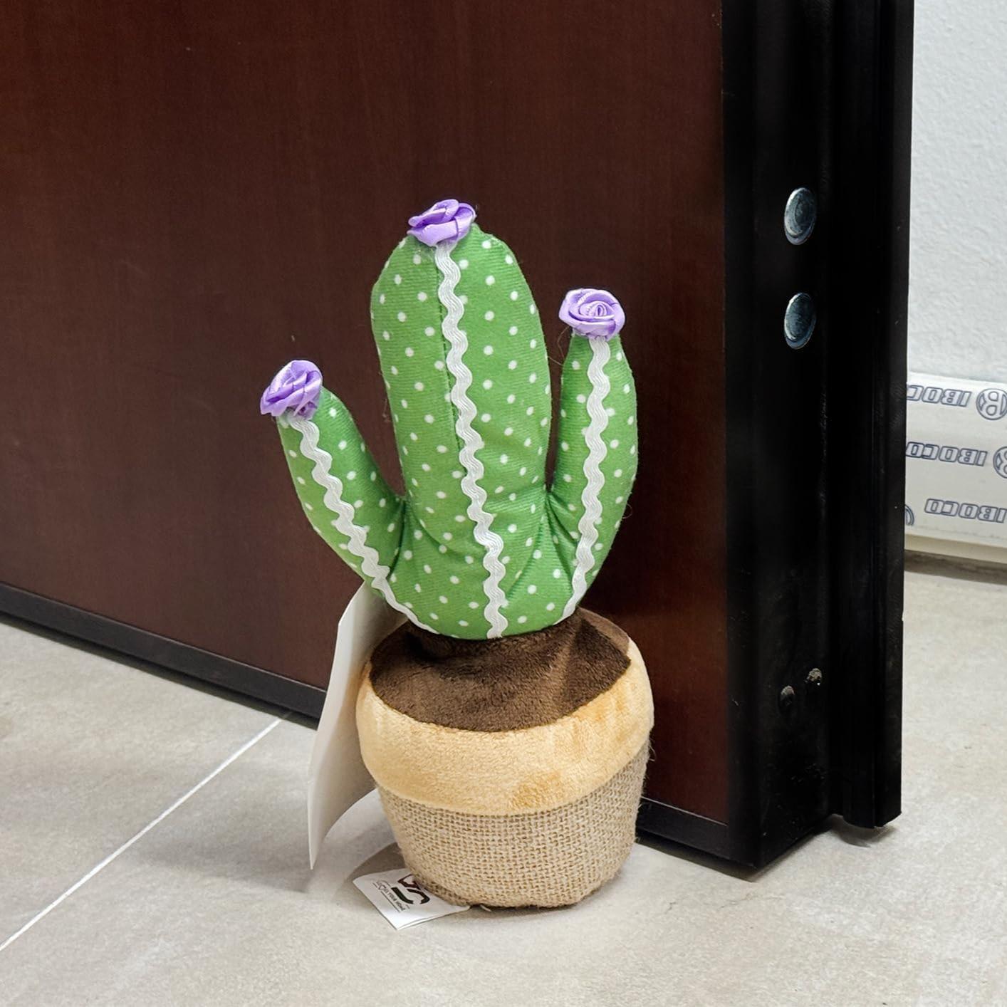 GD LOVES YOUR HOME Fermaporta decorativo appesantito H 25 cm – 8 Modelli (Ariete, Ippopotamo, Riccio, Cactus, Gallina, Dinosauro, Orsetto, Panda) – Tessuto bouclé/tweed/peluche con base morbida antigraffio – Fermaporta decorativo anti-spifferi per interni