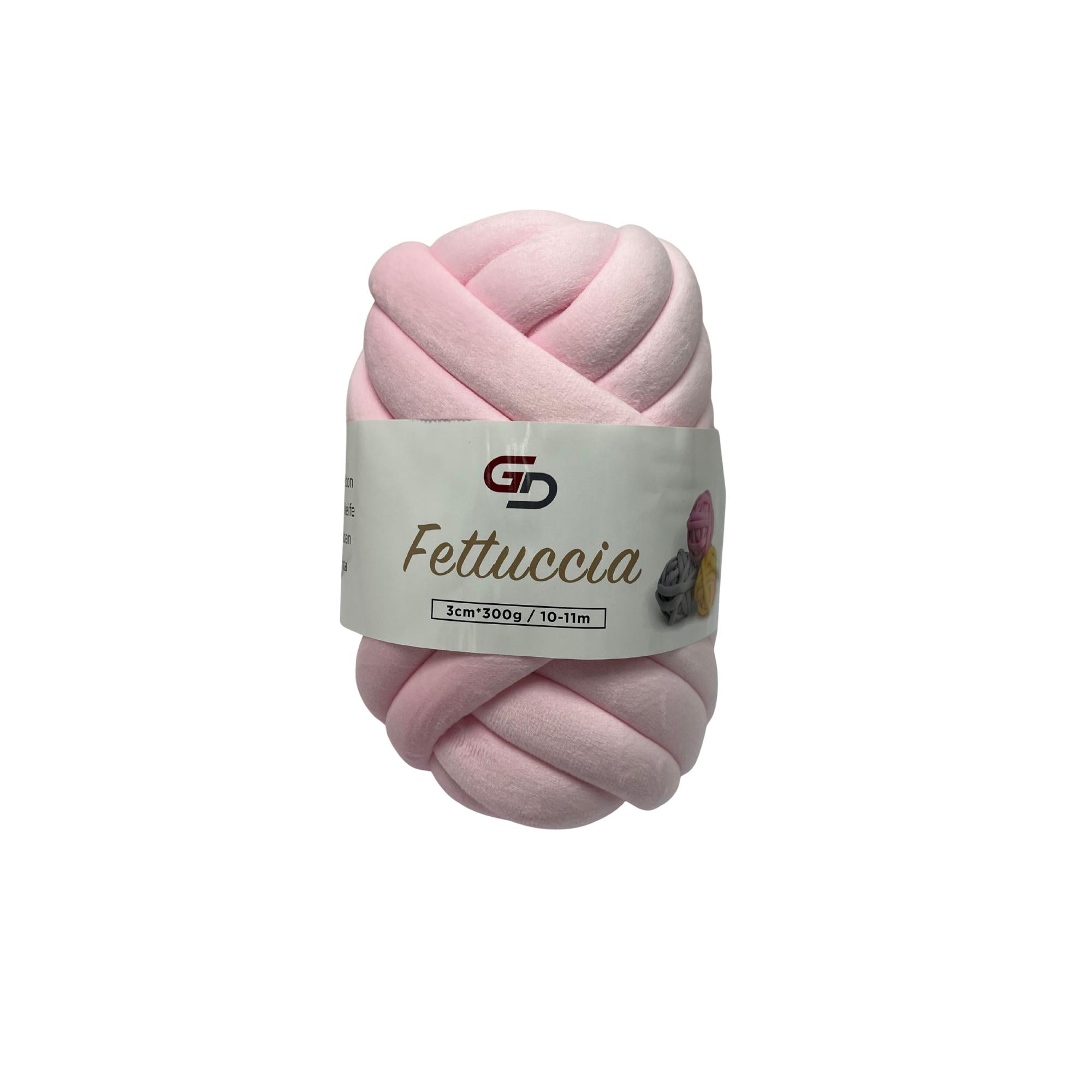Filato Fettuccia Marshmallow spessa 3 cm – 300 g, 10 - 11 M, 17 colori Filato morbido e facile da lavorare per progetti creativi e cucito