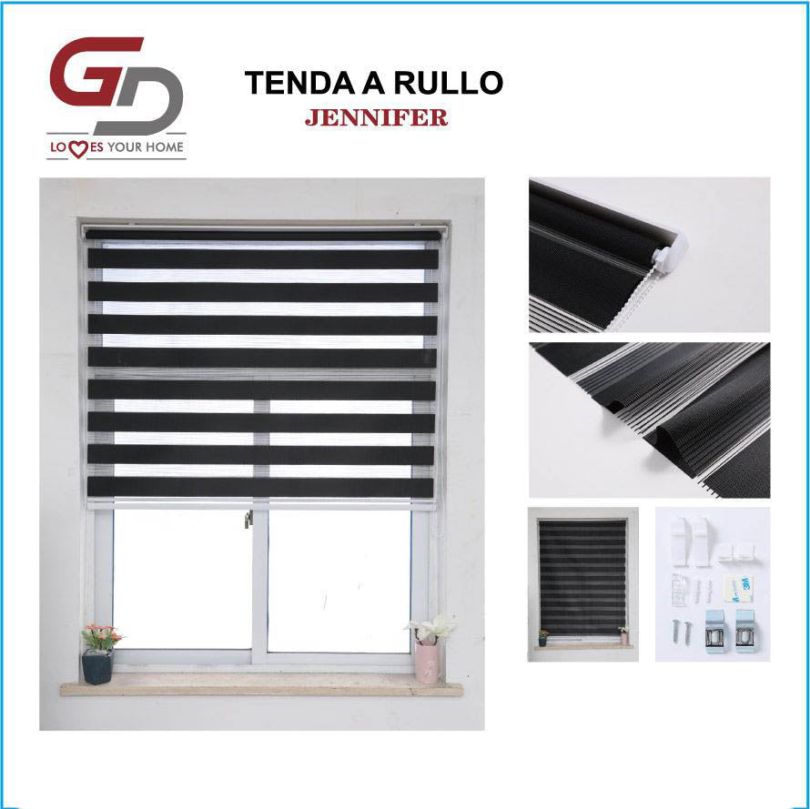 Tenda a Rullo Zebra per Interni GD LOVES YOUR HOME – Regolazione Luce e Privacy su Misura