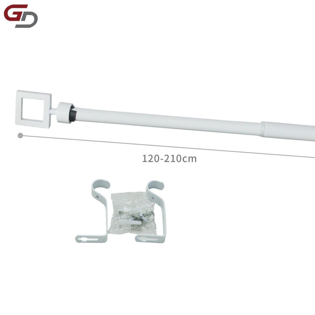 bastone per tende / asta per tenda estendibile. 100% ferro, misure 70-120cm, 120-210cm, 160-310cm. colore bianco, bronzo, argento e oro.