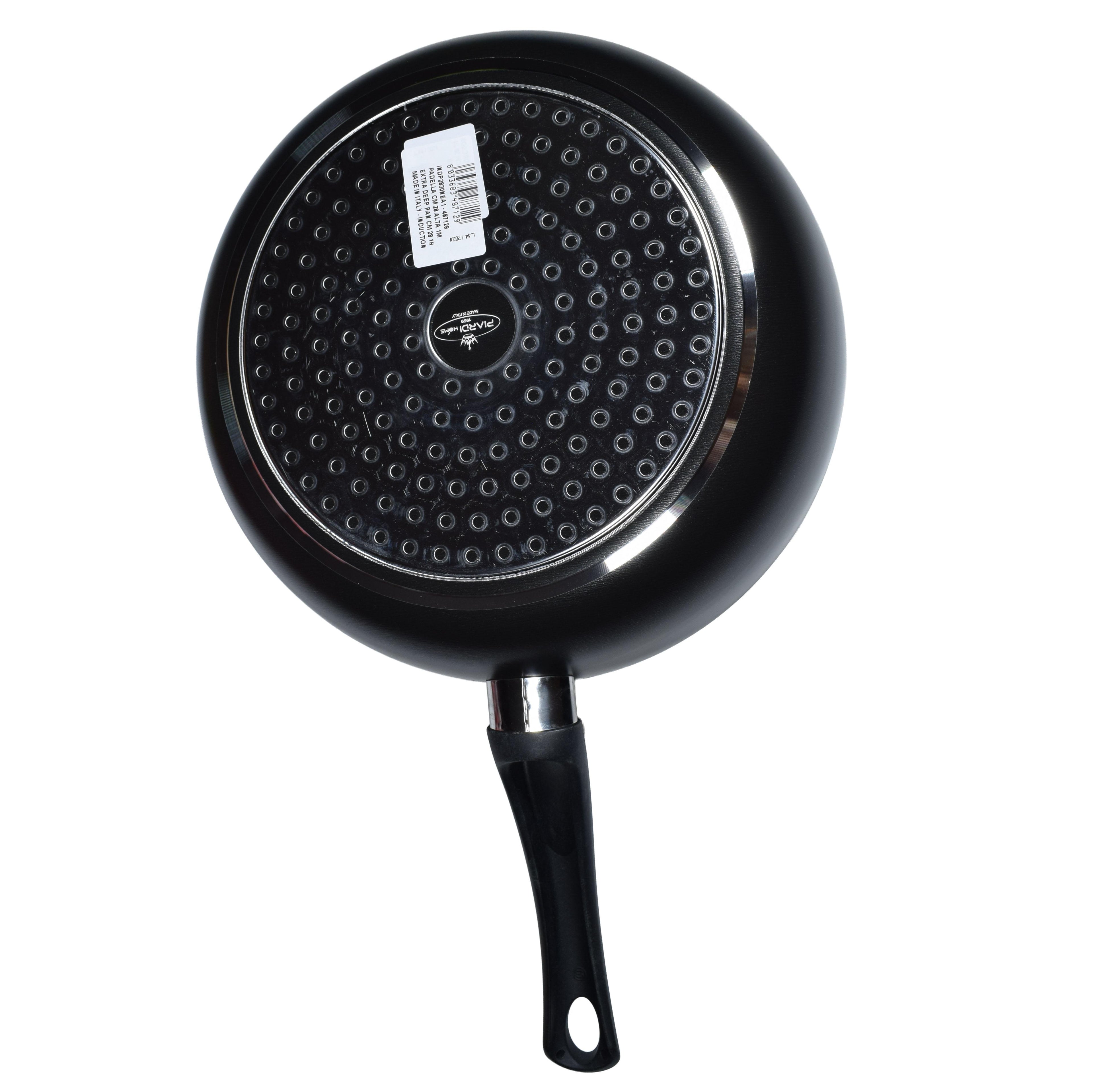 GD LA CUISINE Padella Alta Antiaderente 28 cm Fondo Induzione, Altezza 7,5 cm, Effetto Pietra, Manico Ergonomico – Cucina Sana e Uniforme, Made in Italy, Alta Qualità