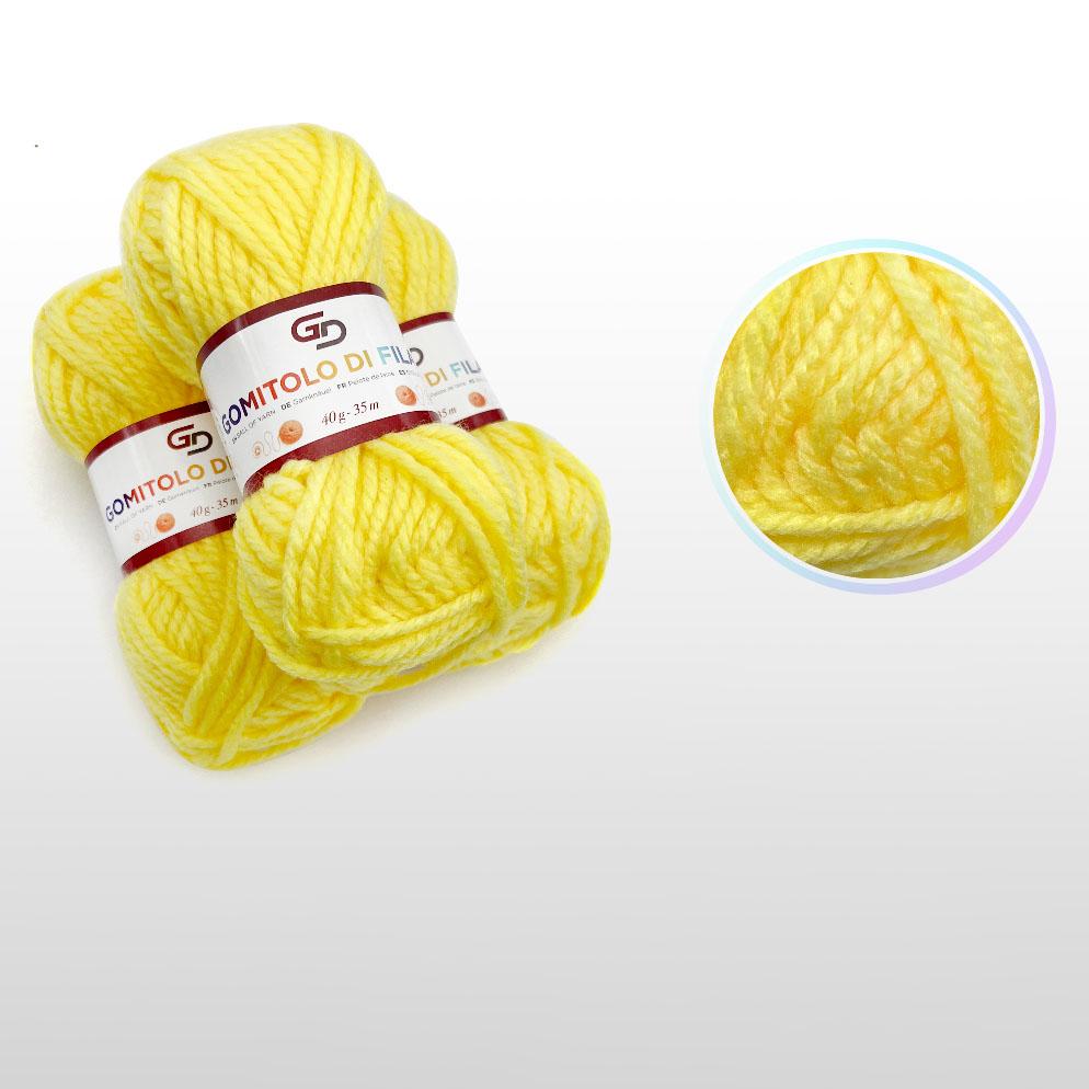 GD LOVES YOUR HOME Filato Acrilico 40g Toni Neutri – Gomitoli da Lavoro a Maglia e Uncinetto, Filo Grosso 35m – Set 3 Pezzi, 21 Colori Disponibili
