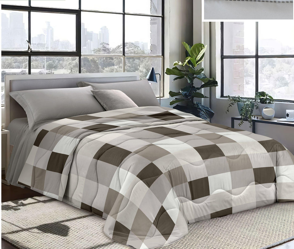 GD LOVES YOUR HOME Trapunta Invernale 2025 Elena | MADE IN ITALY | Nuova Collezione Double Face Stampata – Coperta Imbottita Calda e Morbida in Fantasie Moderne e Classiche – Misure Singolo, Piazza e Mezza, Matrimoniale