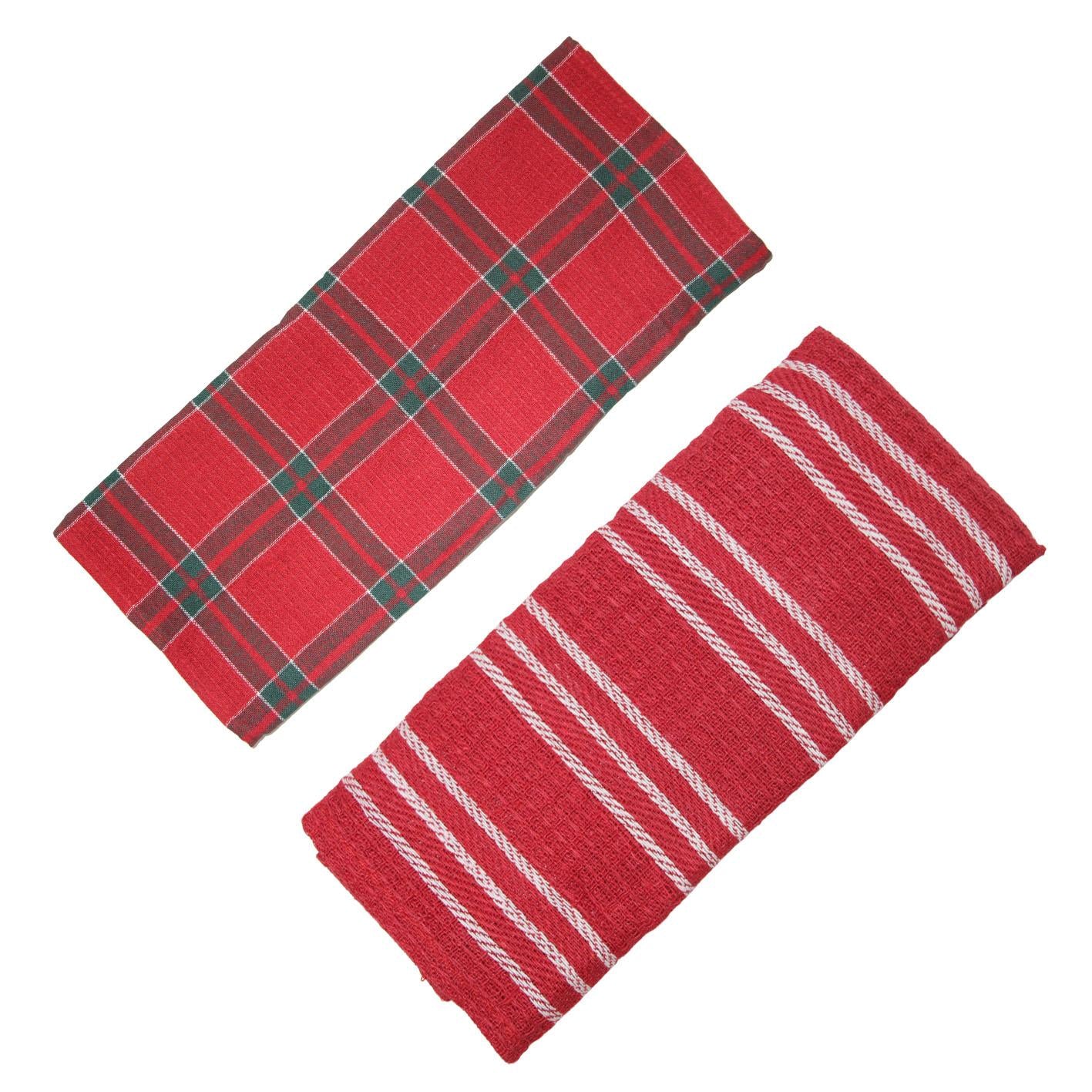 GD LOVES XMAS Set Regalo Natalizio  con Tazza, Sottobicchiere e Strofinaccio in Cotone | Confezione Regalo in Scatola Decorata – Idea Regalo di Natale per Casa e Cucina