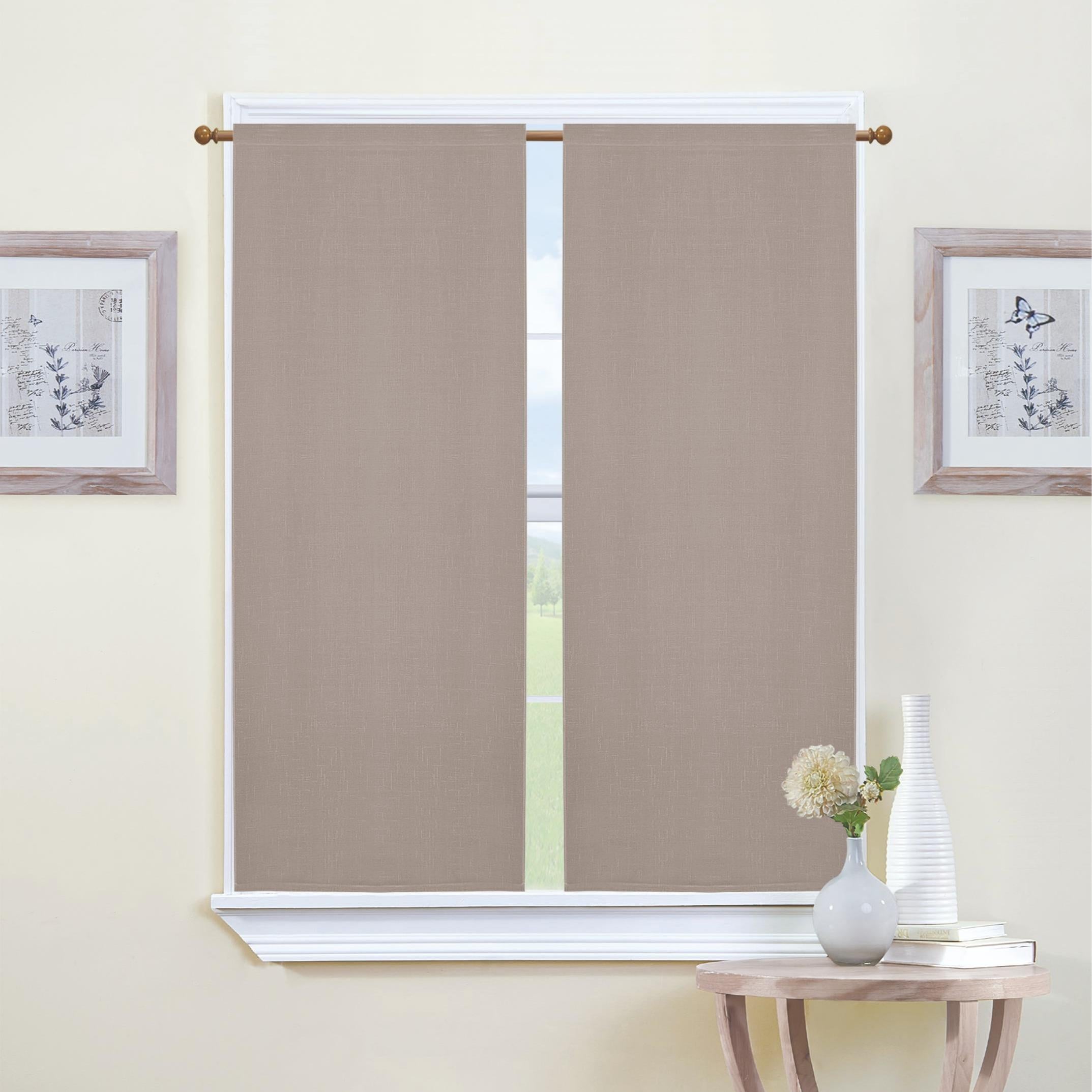 GD LOVES YOUR HOME Coppia Tendine CÉLINE 70×150 cm Effetto Lino in Poliestere 8 Colori Eleganti per Cucina e Finestra Filtra Luce Naturale Tessuto Traspirante e Resistente