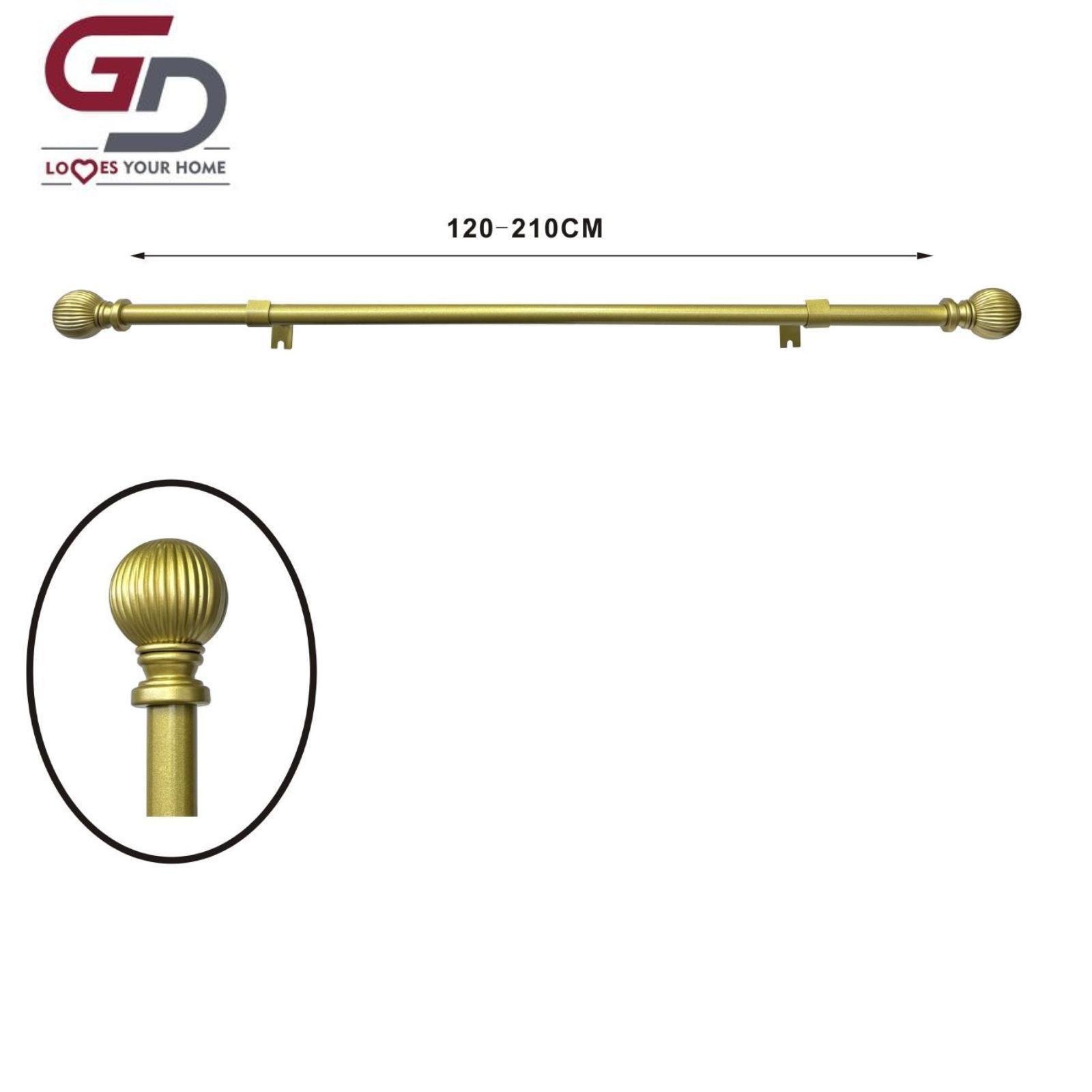 bastone per tende / asta per tenda estendibile. 80% ferro, 20% resina. misure 70-120cm, 120-210cm. colore bianco, nero, argento e oro.