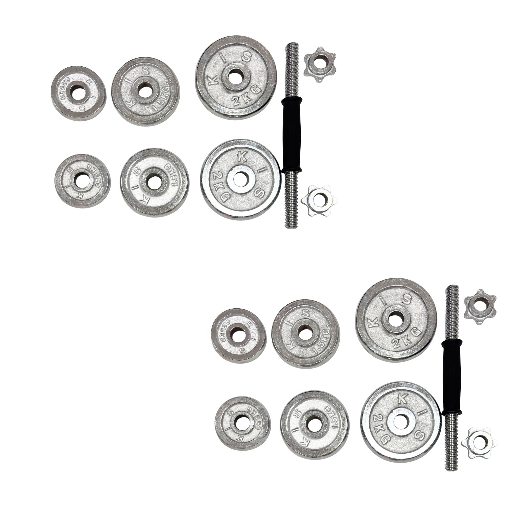 coppia di manubri con placcatura regolabili da: 10kg, 20kg, 25kg e 30 kg, in ferro di qualità. palestra allenamento in casa