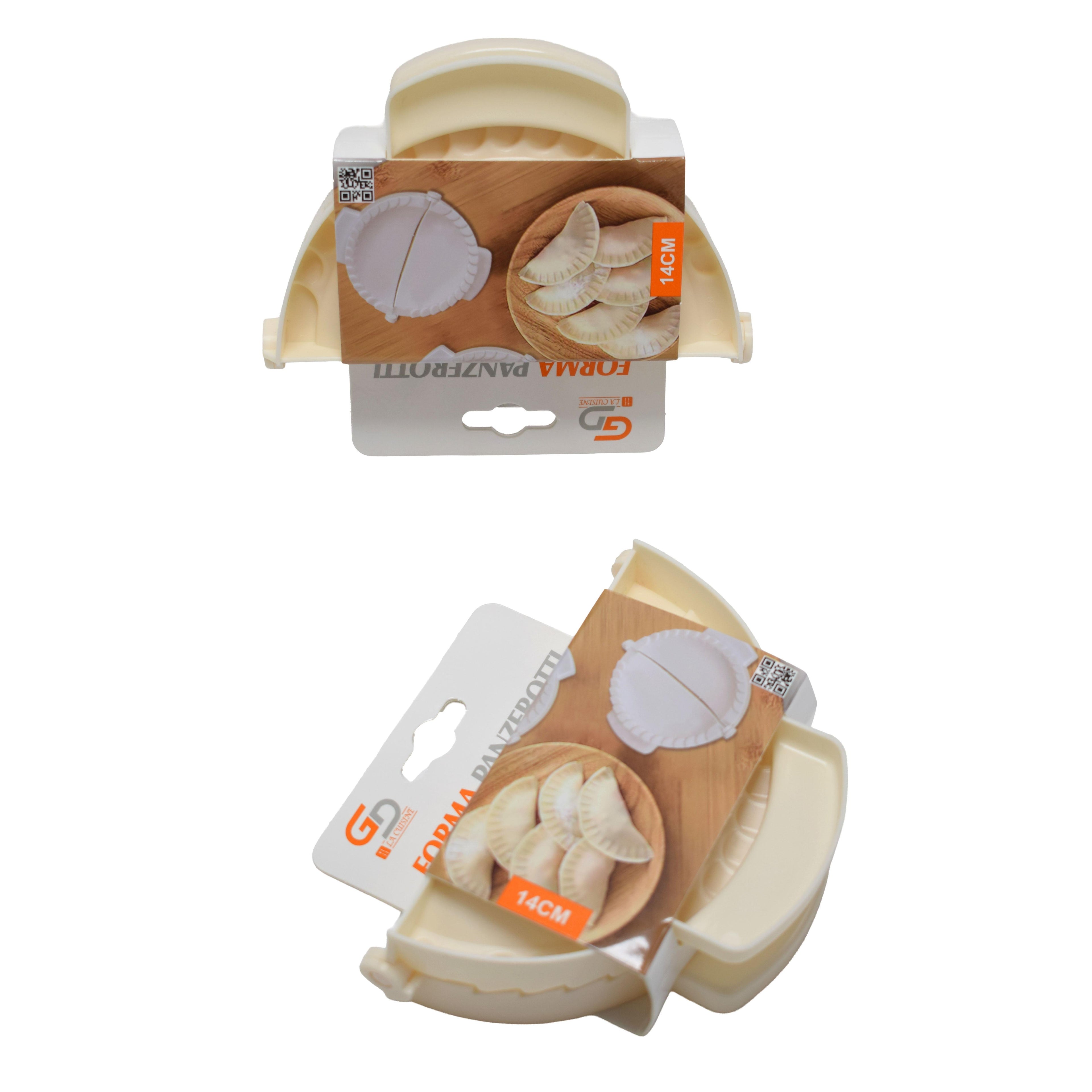 GD LA CUISINE Forma Panzerotti/Ravioli – Stampi per Paste Ripiene in Plastica, 12 cm • 14 cm • 18 cm | Perfetti per Panzerotti, Ravioli, Empanadas e Dolci