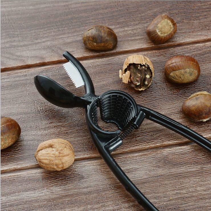 GD LA CUISINE Schiaccianoci e Apricastagne Professionale 2 in 1 in Lega di Zinco | Per Noci, Castagne e Crostacei | Lama Seghettata e Impugnatura Antiscivolo