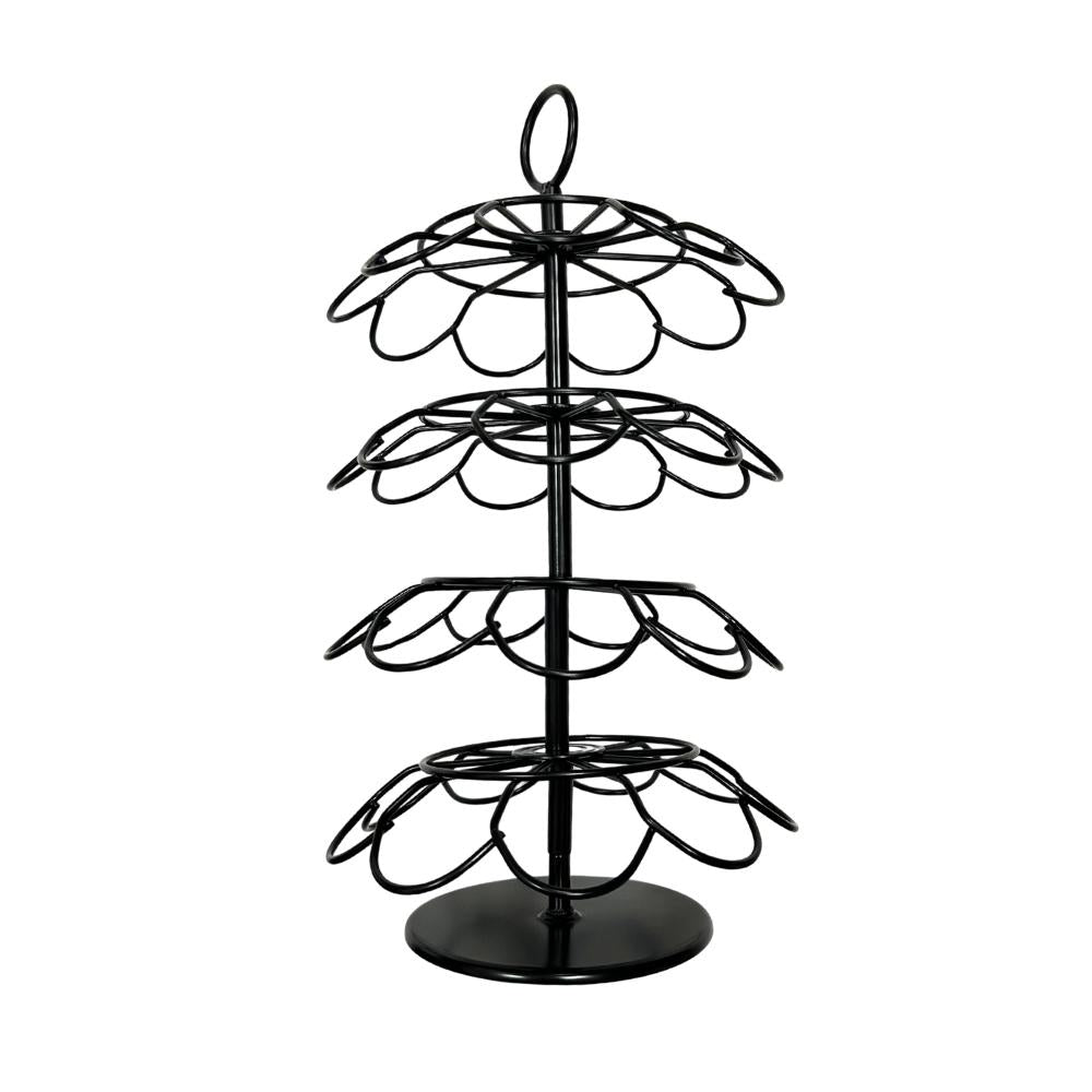 Portacapsule Girevole di Caffè in Ferro per Capsule Grandi e Piccole Capacità 36-40 Capsule Design Girevole e Robusto