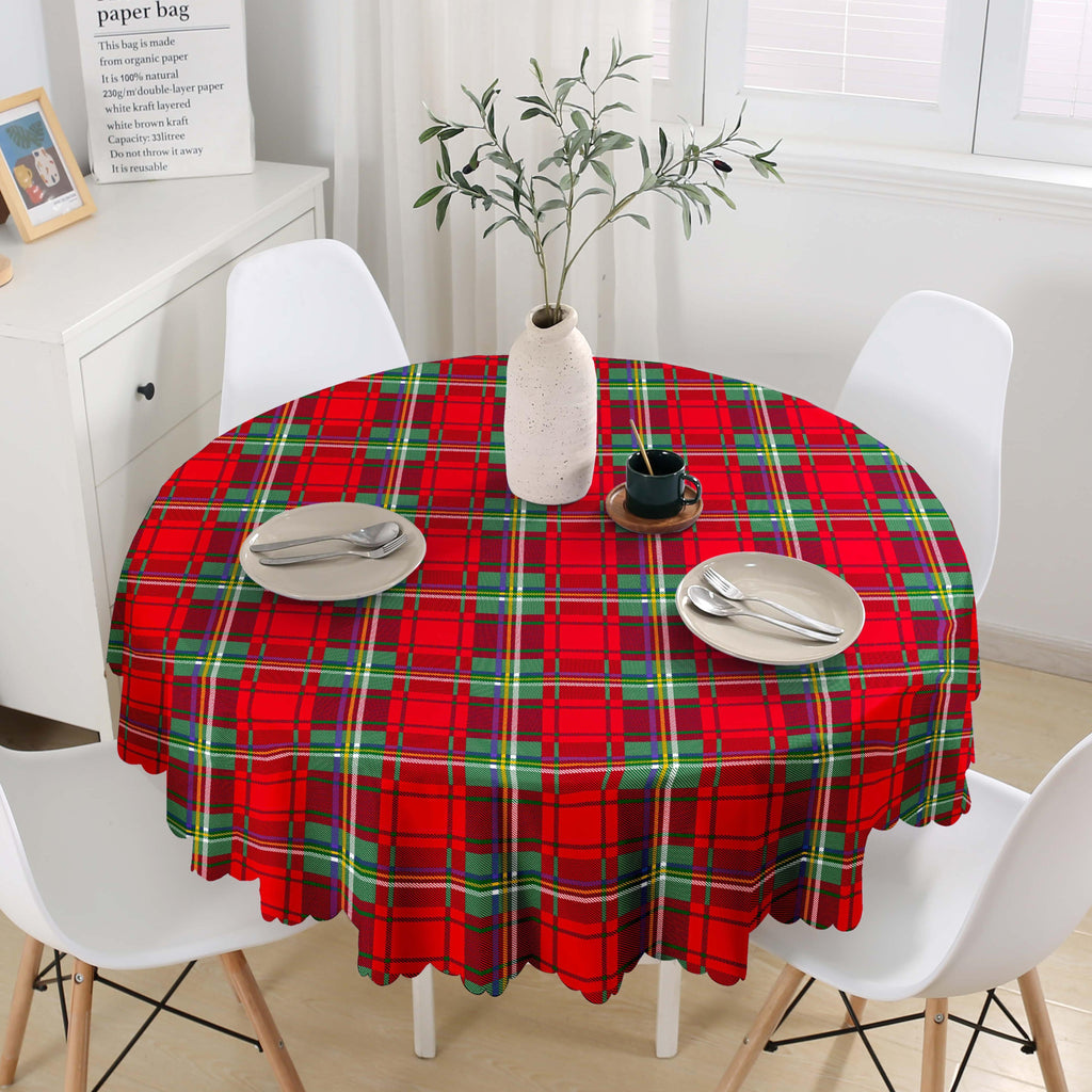 GD LOVES XMAS Tovaglia Natalizia Rotonda Ø140 cm in PVC Premium Antimacchia | Impermeabile, Facile da Pulire, Decorazione Casa Natalizia