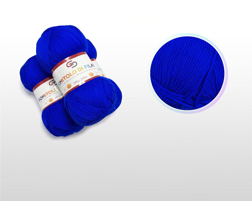 GD LOVES YOUR HOME Set 3 Gomitoli Filato Baby 100g – 6 Capi 248m Toni Freschi | Morbido Acrilico Resistente per Maglia e Uncinetto –18 Colori Disponibili