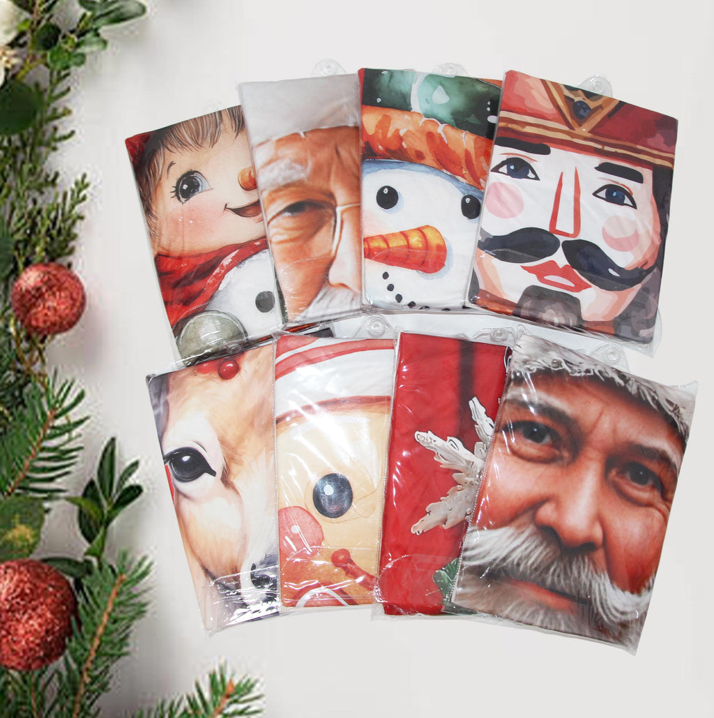 GD LOVES XMAS Copriporta Natalizio Elasticizzato | Decorazione Porta di Natale Facile da Montare, Lavabile e Riutilizzabile | Monti in 10s, atmosfera immediata