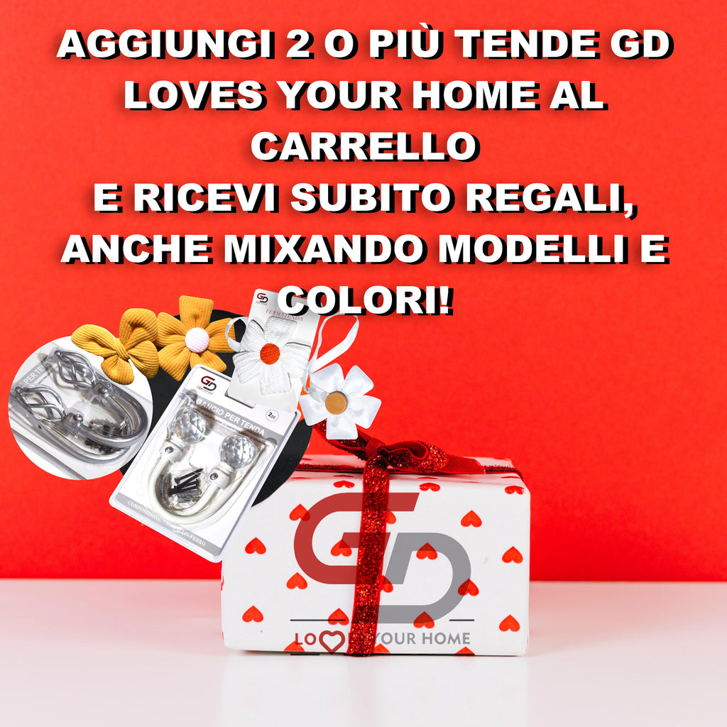 GD LOVES YOUR HOME Tenda Oscurante CLARALIE, Tessuto Effetto Lino a Doppio Strato, 140x280 cm, con Anelli in Acciaio Inox – Ideale per Soggiorno, Camera da Letto e Studio - 1 Pezzo