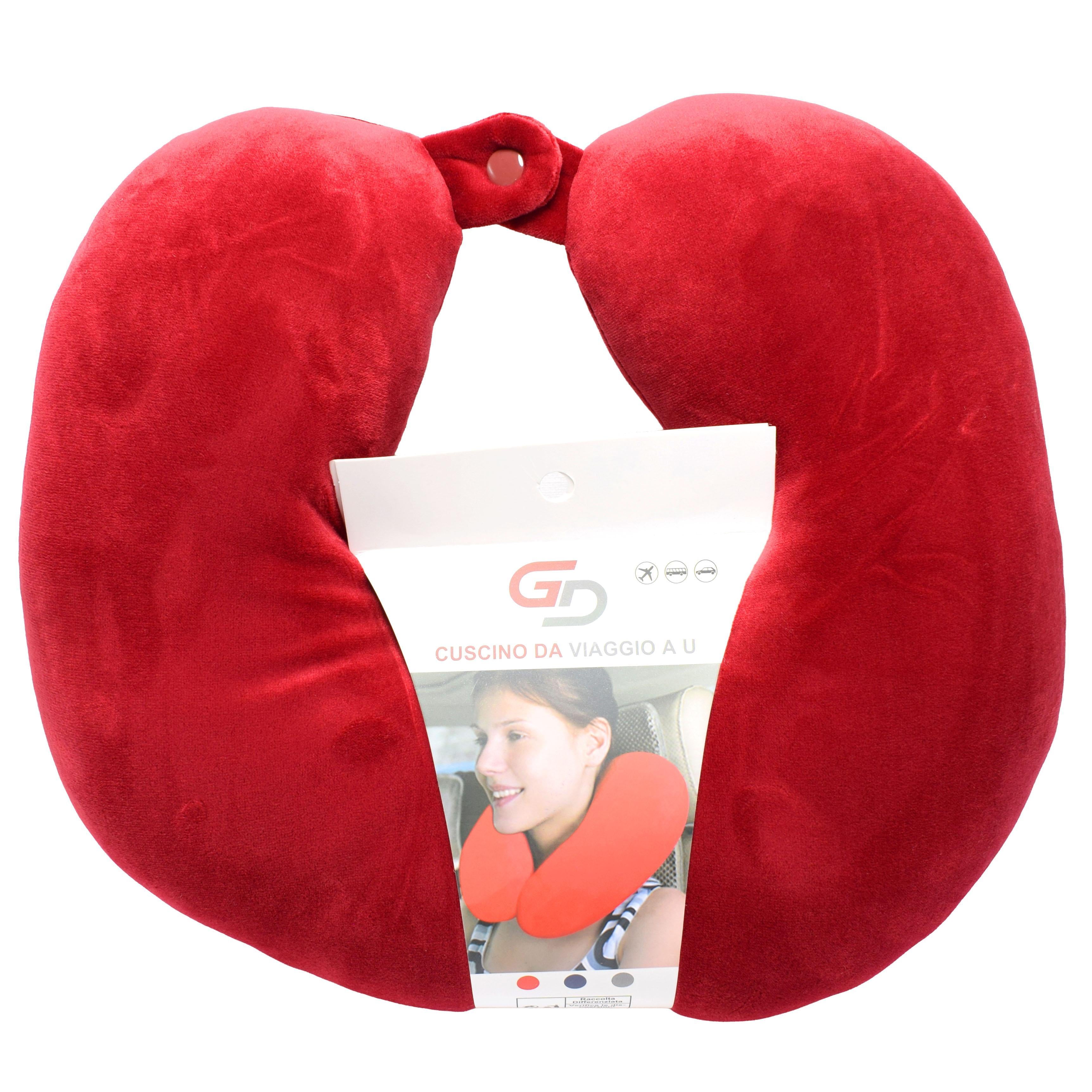 GD LOVES YOUR HOME Cuscino da Viaggio a U 30×30×10 cm | Supporto Morbido per Collo e Cervicale, Ideale per Aereo, Auto e Treno