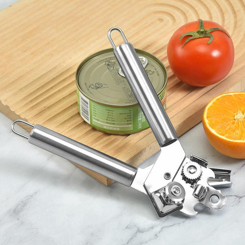 GD LA CUISINE Apriscatole Manuale 3-in-1 in Acciaio Inossidabile 20 cm – Taglio Preciso, Facile da Usare, Anti-Ruggine