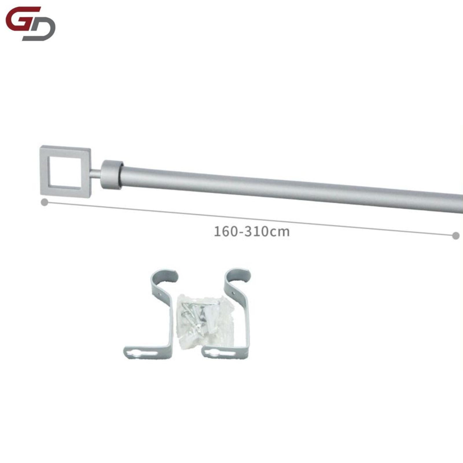 bastone per tende / asta per tenda estendibile. 100% ferro, misure 70-120cm, 120-210cm, 160-310cm. colore bianco, bronzo, argento e oro.