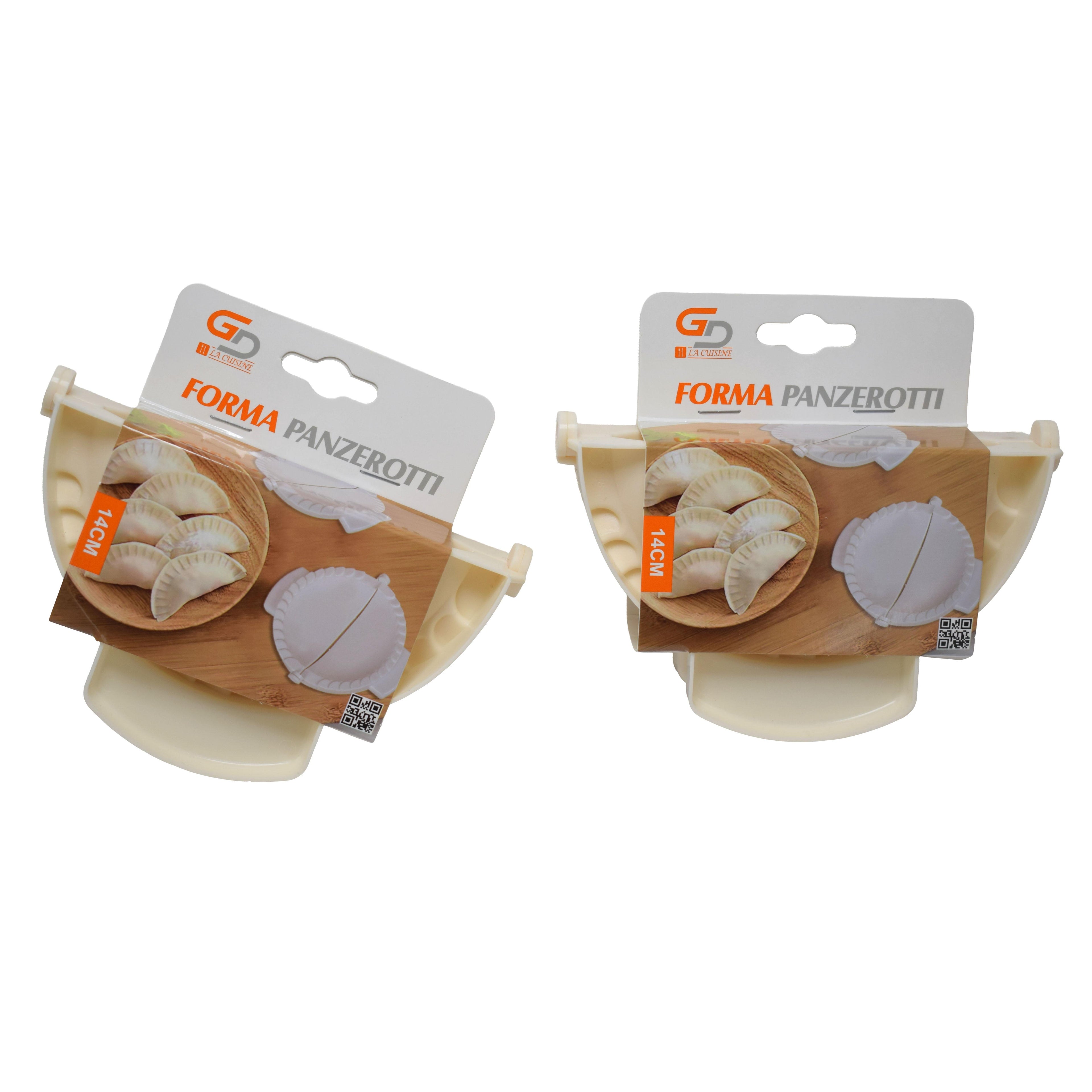 GD LA CUISINE Forma Panzerotti/Ravioli – Stampi per Paste Ripiene in Plastica, 12 cm • 14 cm • 18 cm | Perfetti per Panzerotti, Ravioli, Empanadas e Dolci