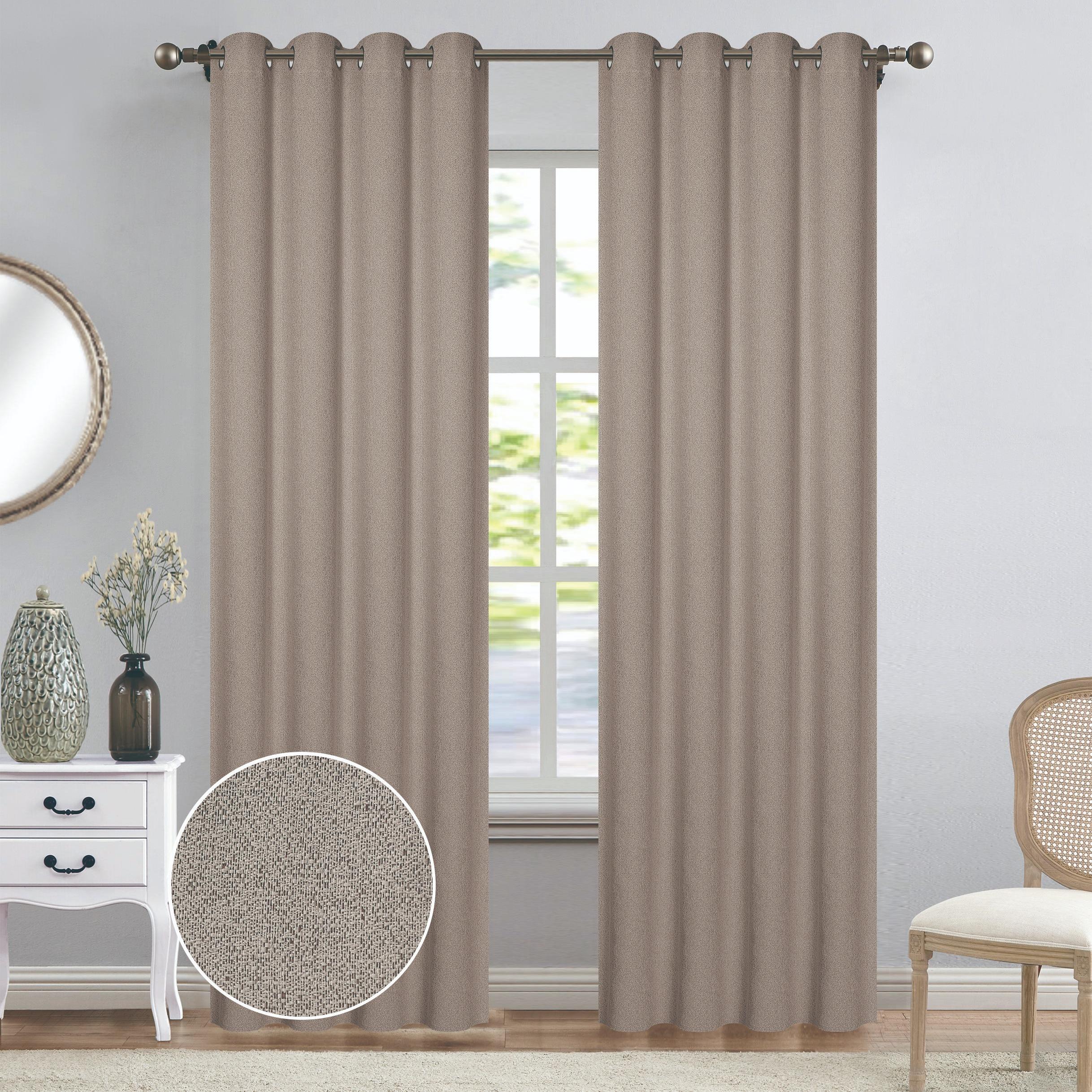 GD LOVES YOUR HOME Tenda Filtrante Leggera CHRISTINE in Tessuto Effetto Lino 140x280 cm, con 8 Anelli in Acciaio Inox – 1 Pannello Moderno e Raffinato