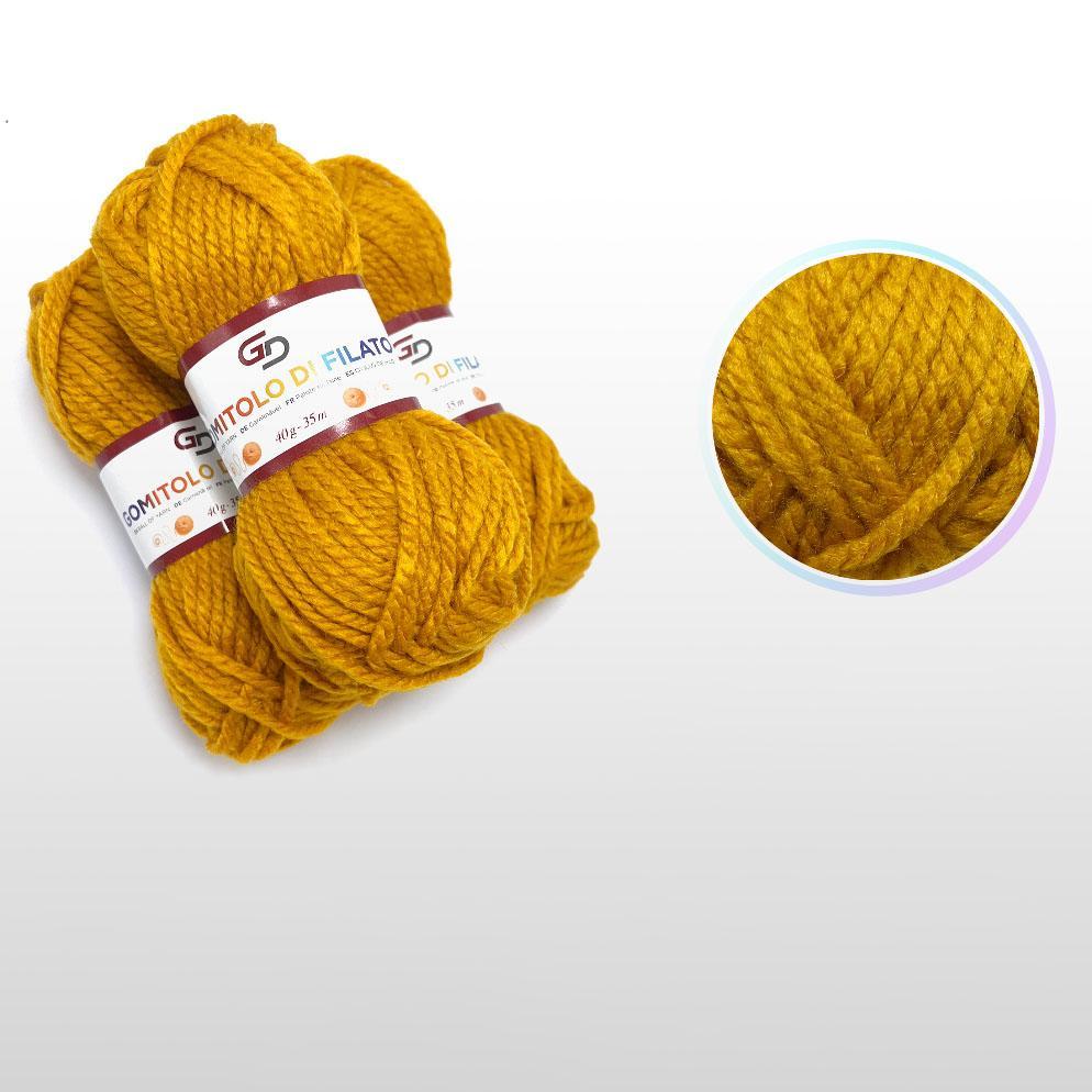 GD LOVES YOUR HOME Filato Acrilico 40g Toni Neutri – Gomitoli da Lavoro a Maglia e Uncinetto, Filo Grosso 35m – Set 3 Pezzi, 21 Colori Disponibili