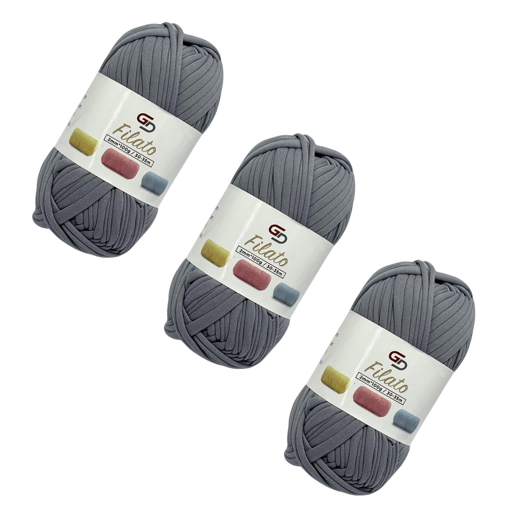 SET 3 ROTOLI DI FILATO 2MM * 100G, 30-35M, 19 COLORI DISPONIBILI