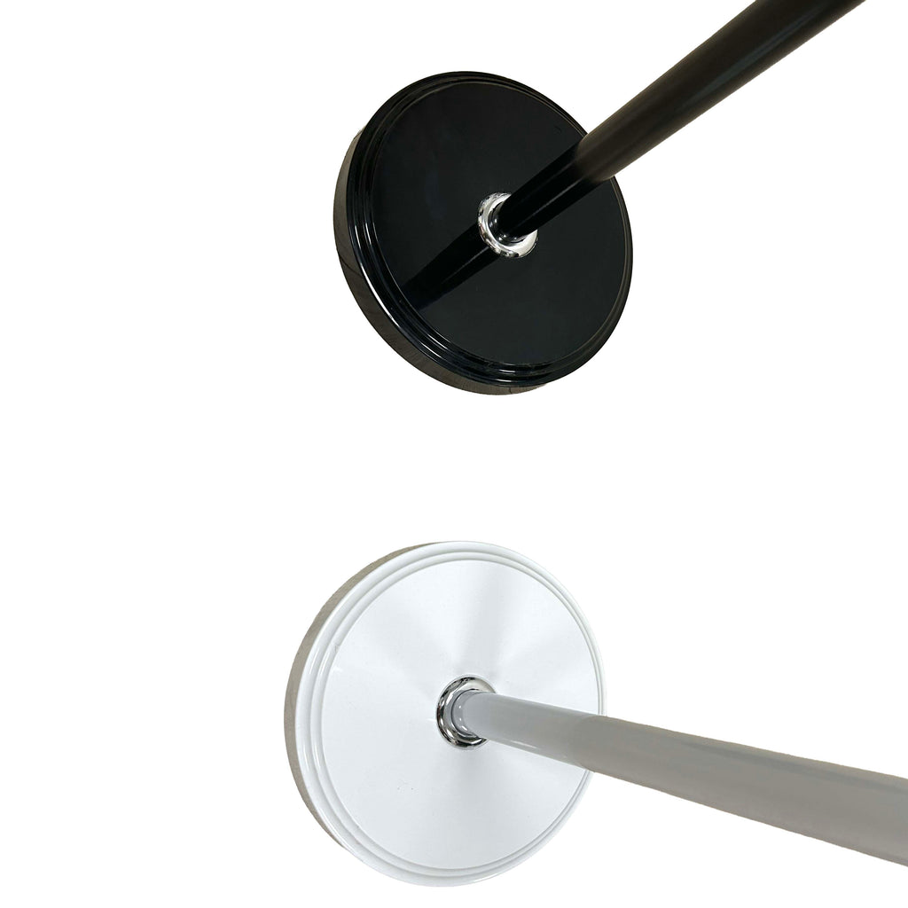 Appendiabiti da Terra Salvaspazio a Forma di Albero, 180cm Altezza, Base 30cm, Design Verticale con Ganci Multipli, Bianco o Nero