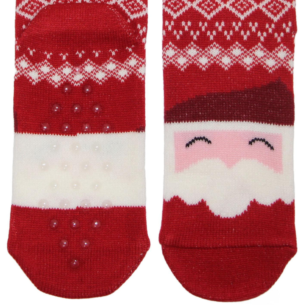 GD LOVES XMAS Set Regalo 2 Calzini Lunghi Natalizi in Scatola Decorata  | Morbidi e Caldi in Maglia – Fantasie Natalizie Babbo Natale & Renna