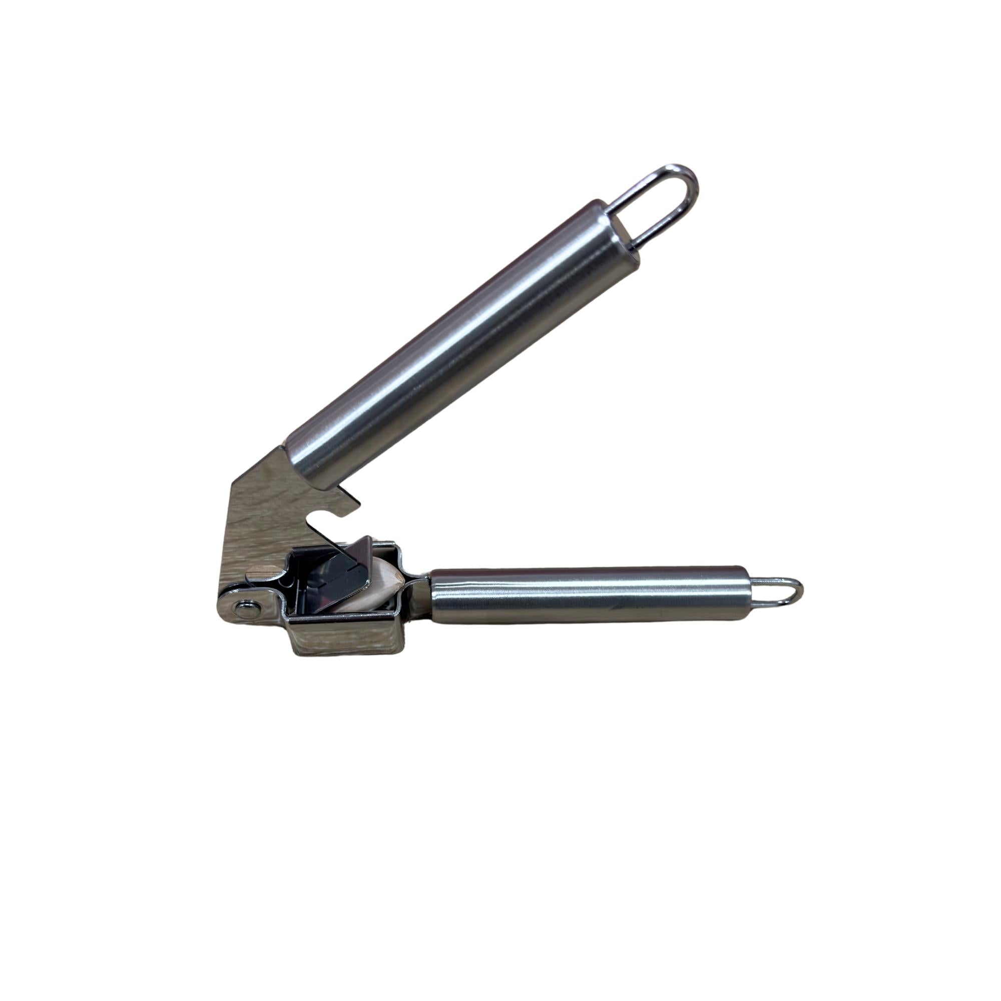 GD LA CUISINE Spremiaglio Professionale in Acciaio Inossidabile Spremiagli Manuale Cromato Design Ergonomico Sistema di Pressione Efficiente Facile da Pulire per Aglio e Zenzero