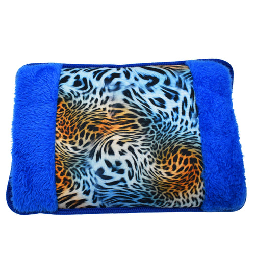Borsa Acqua Calda Elettrica 500W Leopardata in Peluche Morbido – Scaldino Portatile Ricaricabile, Design Animalier per Mani, Piedi e Sollievo da Dolori