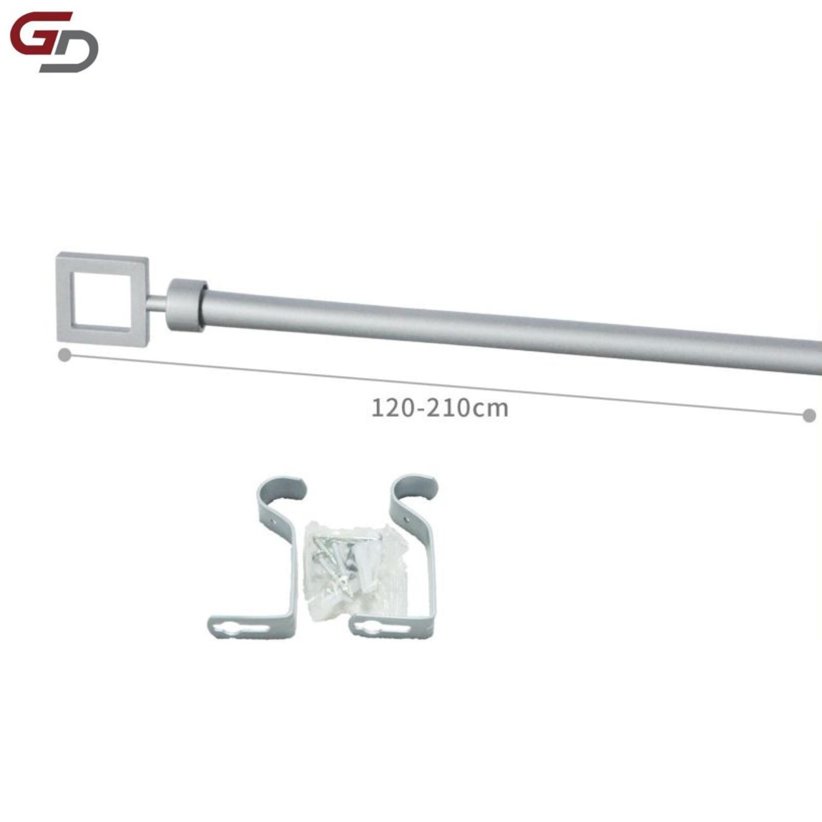 bastone per tende / asta per tenda estendibile. 100% ferro, misure 70-120cm, 120-210cm, 160-310cm. colore bianco, bronzo, argento e oro.