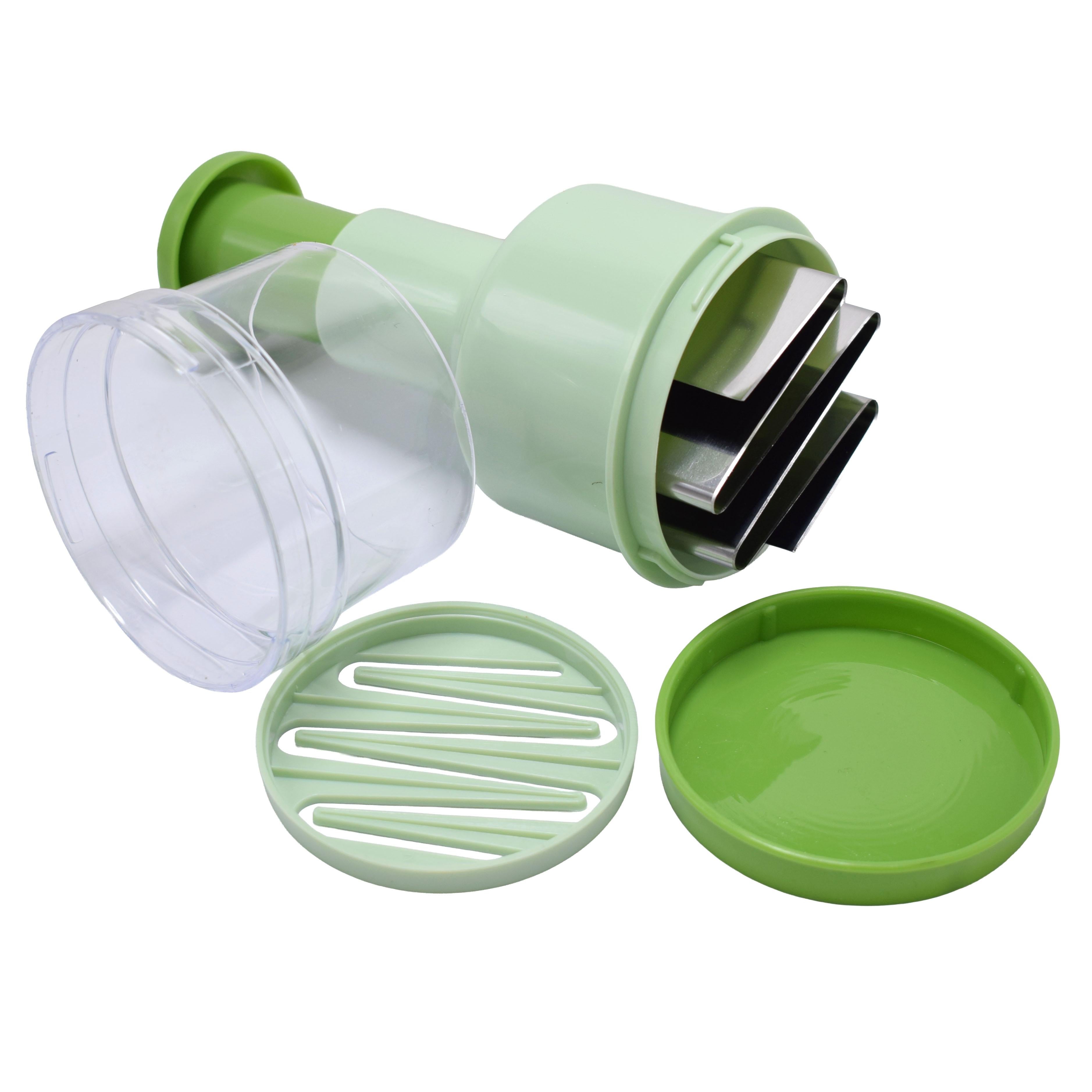 GD LA CUISINE Spremiaglio a Pressa Manuale Multiuso  Tritaglio Aglio/Cipolla/Zenzero • Pressa Veloce, Facile da Pulire, Taglio Fine Immediato