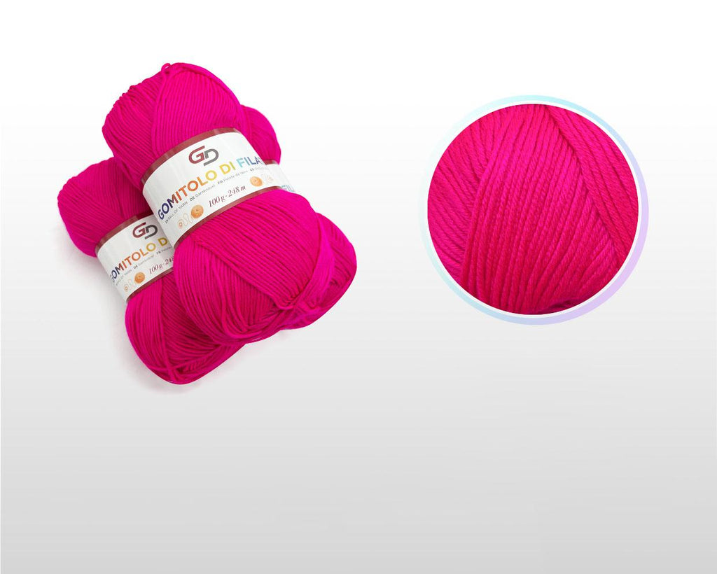 GD LOVES YOUR HOME Set 3 Gomitoli Filato Baby 100g – 6 Capi 248m Toni Vivaci | Morbido Acrilico Resistente per Maglia e Uncinetto –18 Colori Disponibili