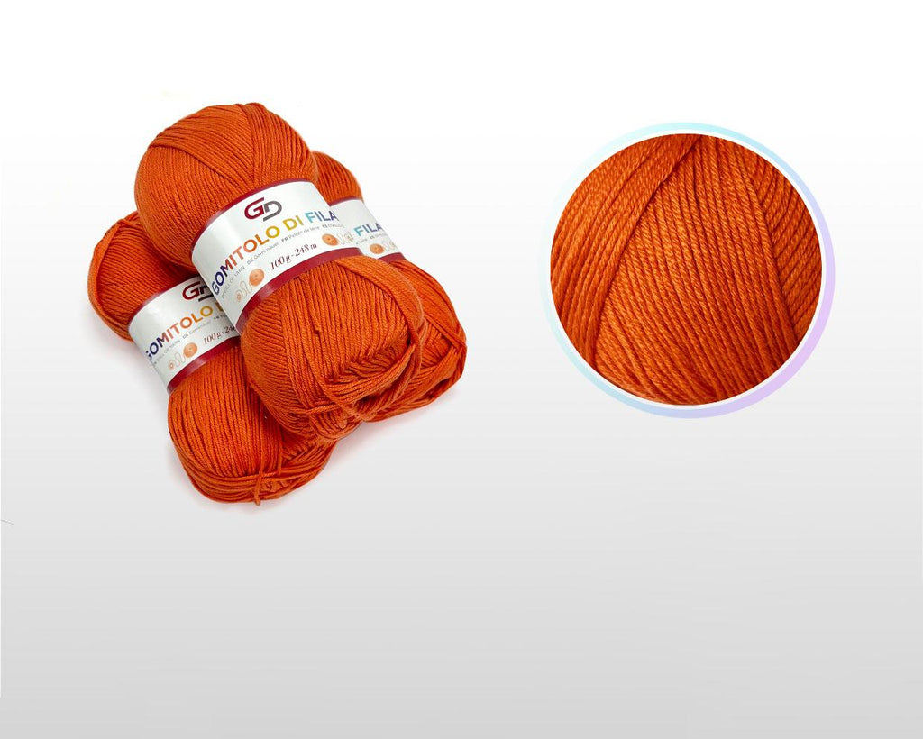 GD LOVES YOUR HOME Set 3 Gomitoli Filato Baby 100g – 6 Capi 248m Toni Vivaci | Morbido Acrilico Resistente per Maglia e Uncinetto –18 Colori Disponibili