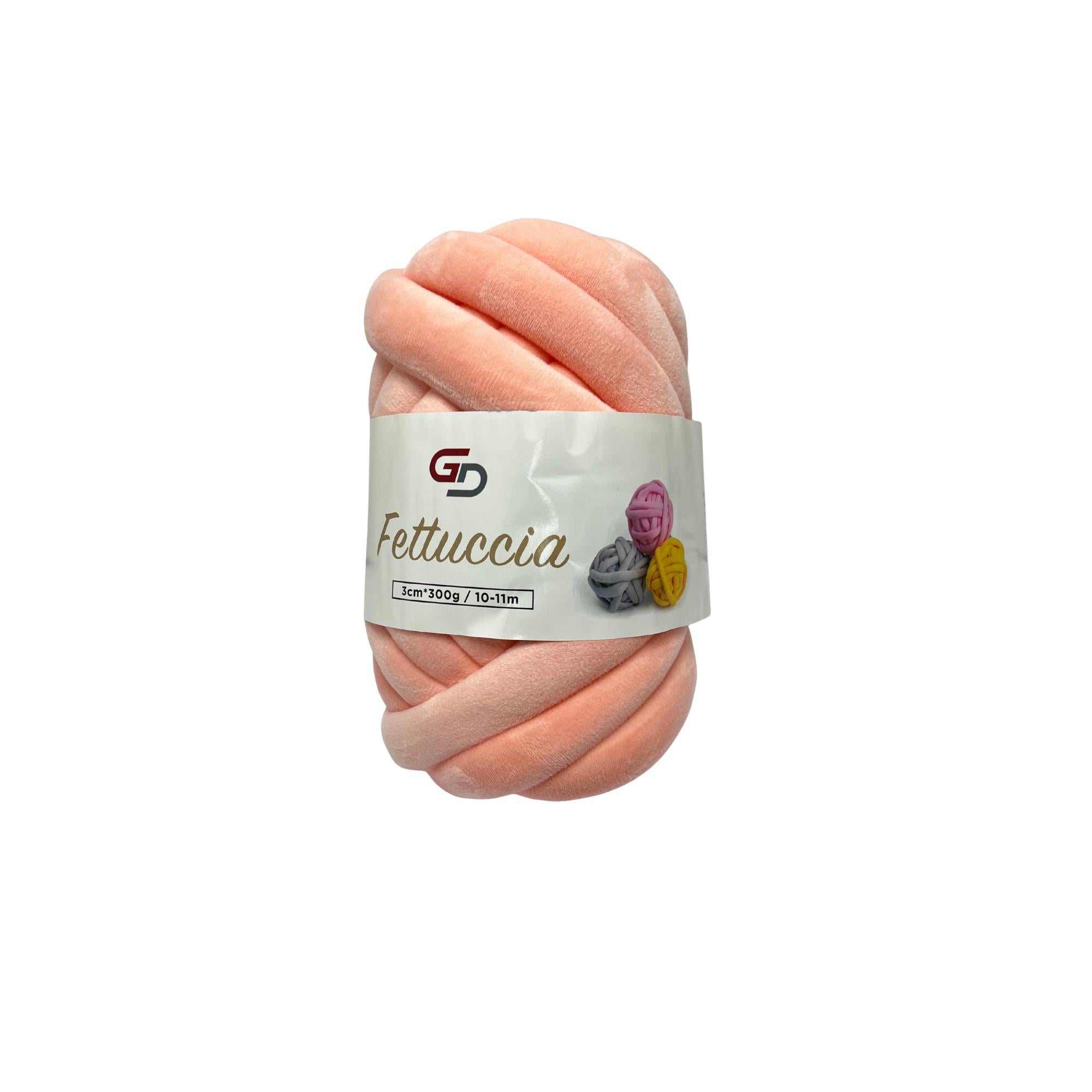 Filato Fettuccia Marshmallow spessa 3 cm – 300 g, 10 - 11 M, 17 colori Filato morbido e facile da lavorare per progetti creativi e cucito