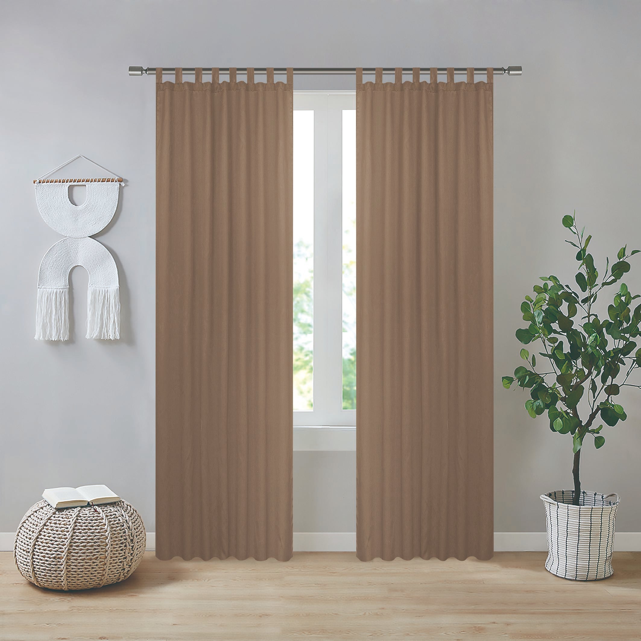 GD LOVES YOUR HOME Tenda per Casa STELLA 140×280 cm in Poliestere Effetto Lino con Passanti Superiori Rinforzati 10 Colori Moderni per Arredo Elegante