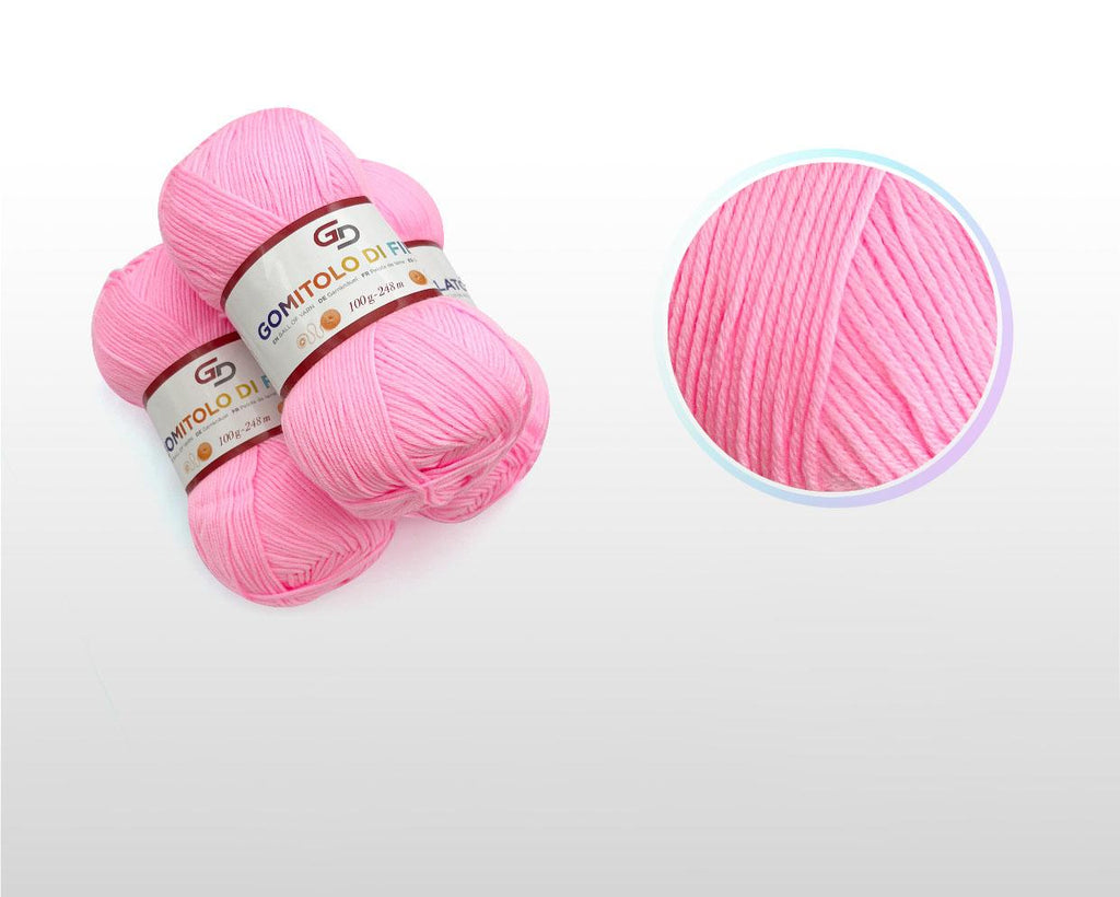 GD LOVES YOUR HOME Set 3 Gomitoli Filato Baby 100g – 6 Capi 248m Toni Vivaci | Morbido Acrilico Resistente per Maglia e Uncinetto –18 Colori Disponibili