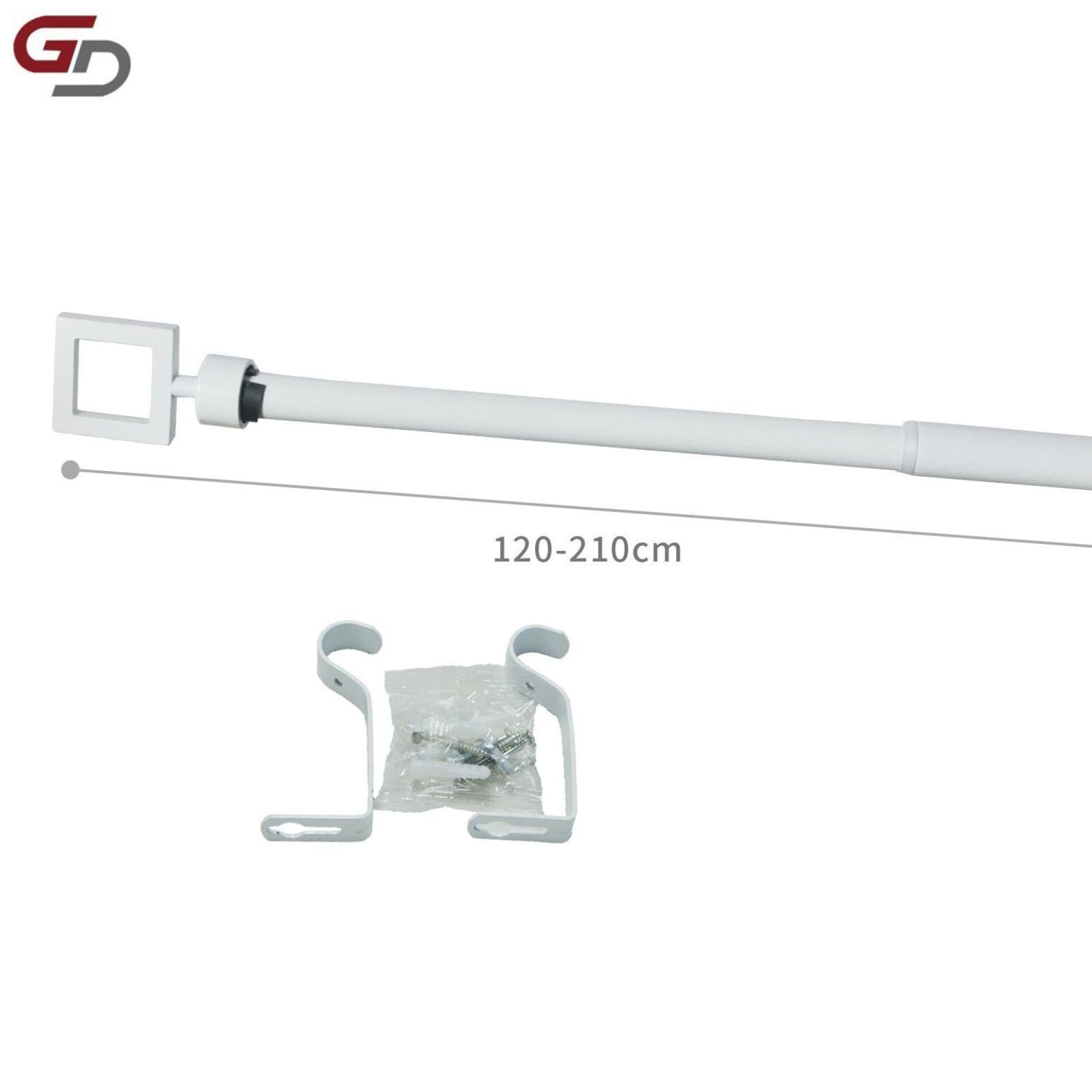 bastone per tende / asta per tenda estendibile. 100% ferro, misure 70-120cm, 120-210cm, 160-310cm. colore bianco, bronzo, argento e oro.