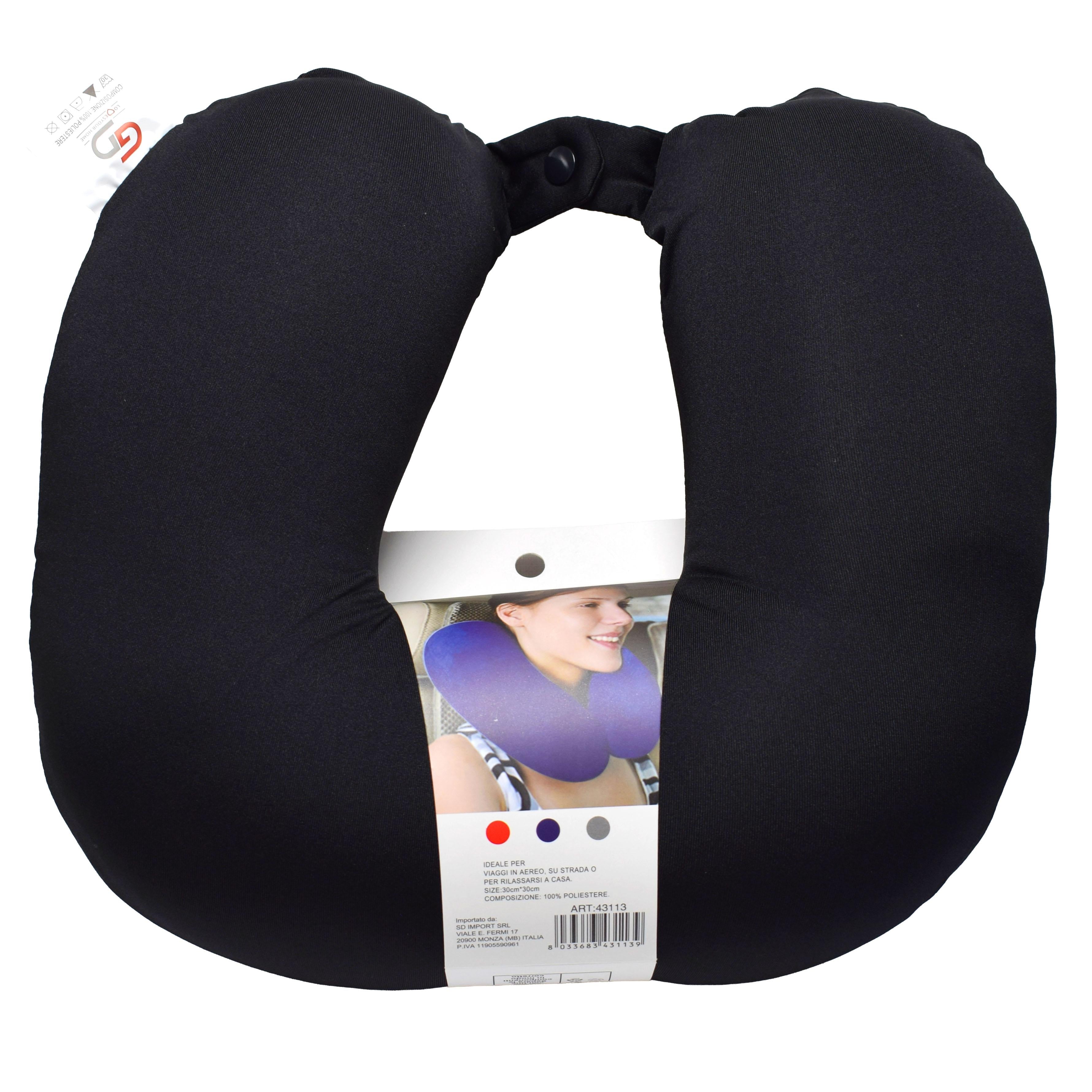 GD LOVES YOUR HOME Cuscino da Viaggio a U 30×30×10 cm | Supporto Morbido per Collo e Cervicale, Ideale per Aereo, Auto e Treno