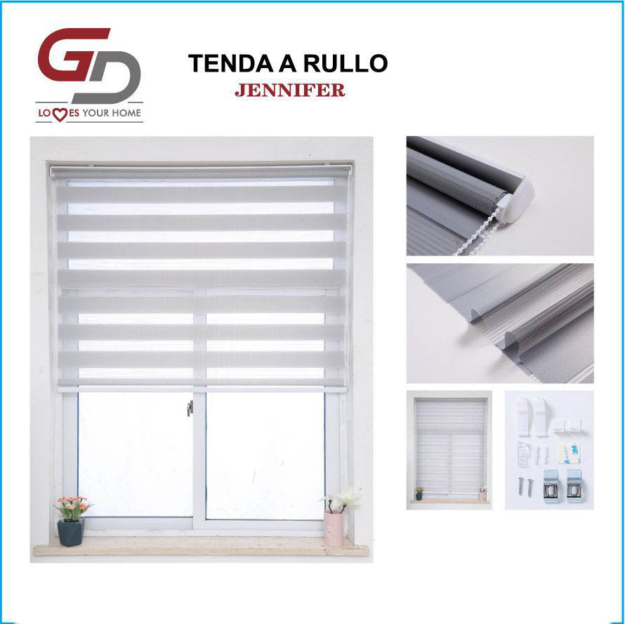 Tenda a Rullo Zebra per Interni GD LOVES YOUR HOME – Regolazione Luce e Privacy su Misura