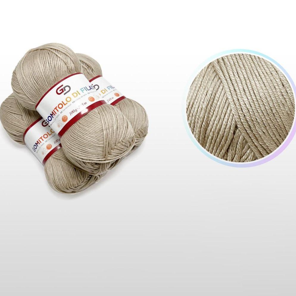 GD LOVES YOUR HOME Set 3 Gomitoli Filato Baby 100g – 6 Capi 248m Toni Neutri | Morbido Acrilico Resistente per Maglia e Uncinetto –18 Colori Disponibili