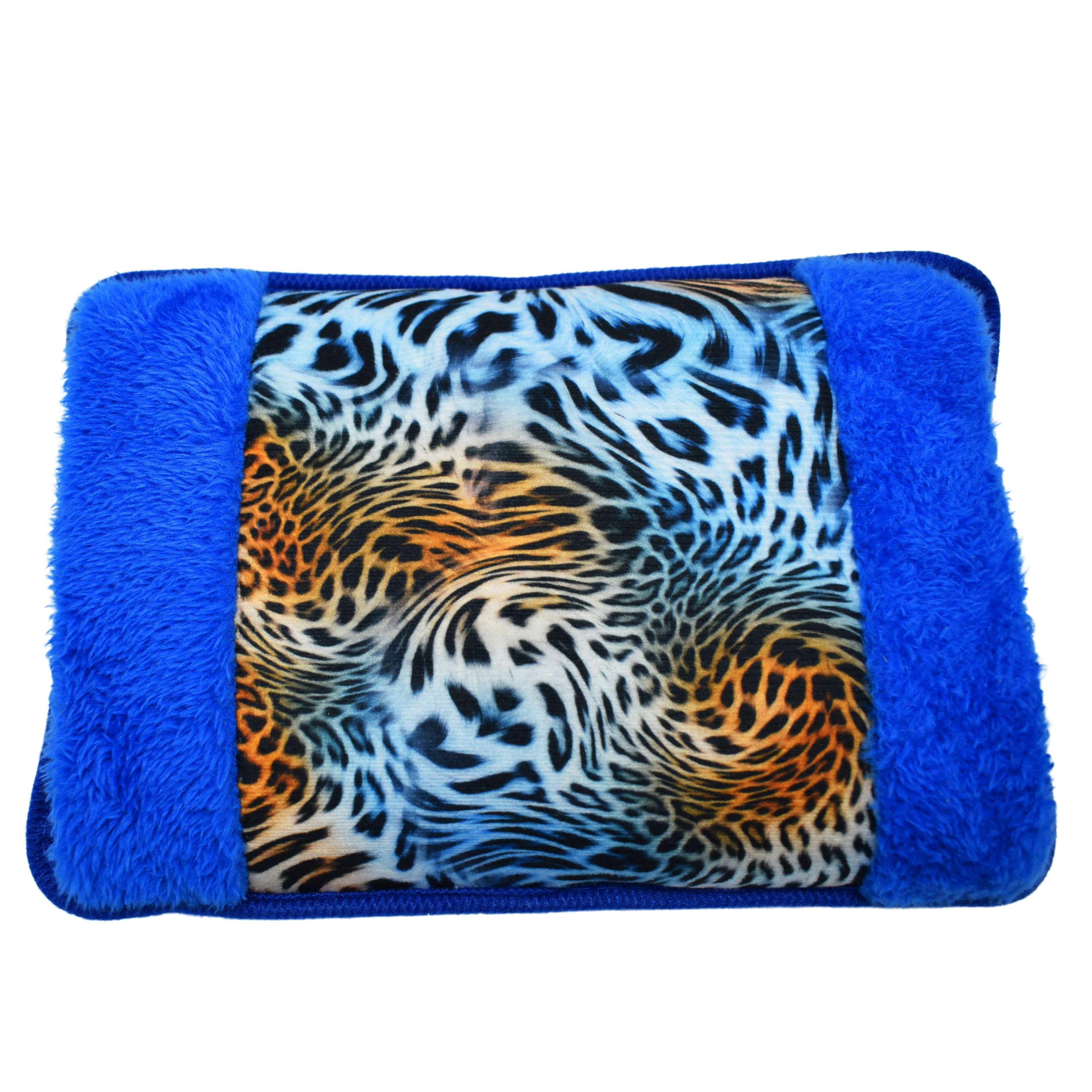 Borsa Acqua Calda Elettrica 500W Leopardata in Peluche Morbido – Scaldino Portatile Ricaricabile, Design Animalier per Mani, Piedi e Sollievo da Dolori