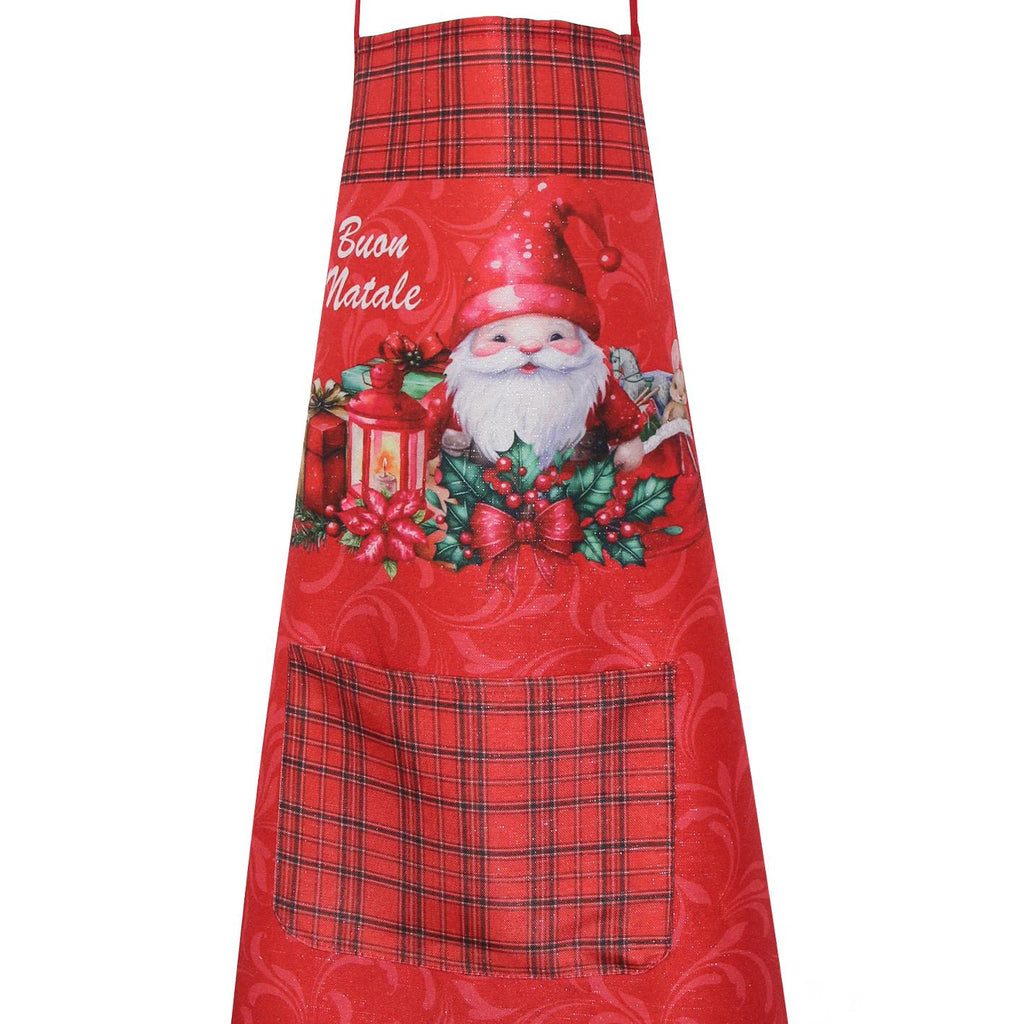 GD LOVES XMAS Grembiule Natalizio 65×85 cm  Grembiule da Cucina Antimacchia con Stampe Festive – Decorazione Casa e Idea Regalo di Natale
