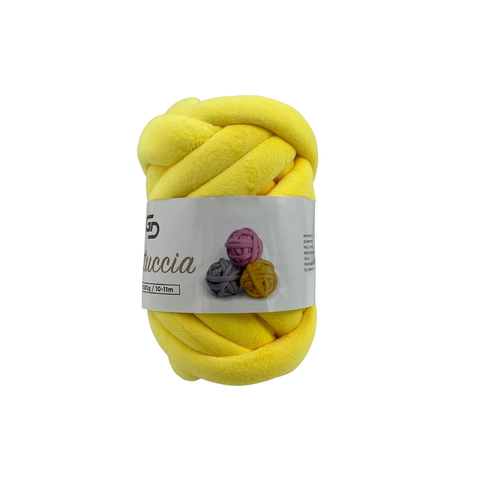 Filato Fettuccia Marshmallow spessa 3 cm – 300 g, 10 - 11 M, 17 colori Filato morbido e facile da lavorare per progetti creativi e cucito