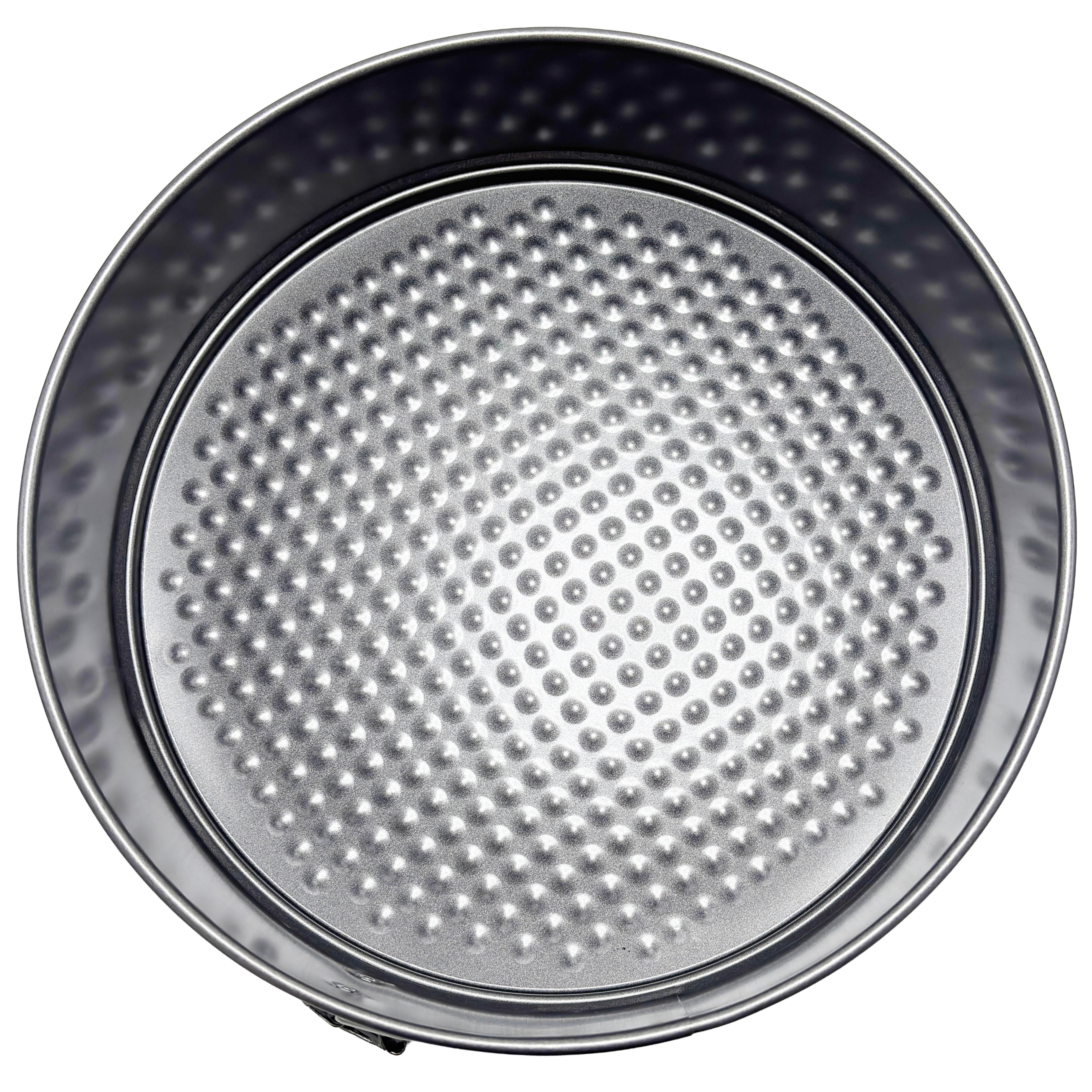 GD LA CUISINE Set Teglie per Torte 3 Pezzi 100% ACCIAIO Stampi da Forno Antiaderenti a Forma Quadrata, Rotonda e Cuore (22–26 cm) | Ideali per Dolci, Torte, Cheesecake e Dessert