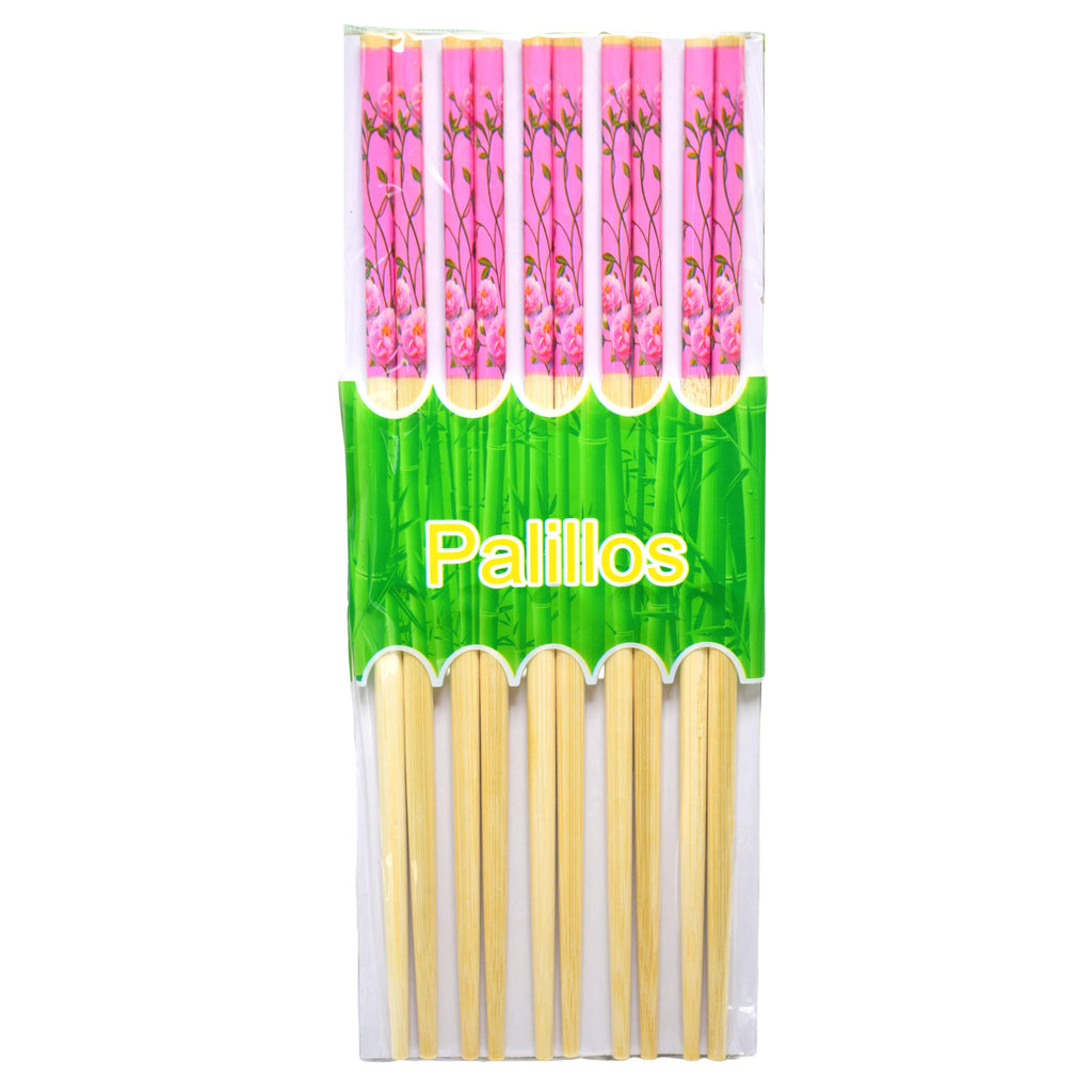 GD LA CUISINE Bacchette Cinesi in Bambù 24 cm Set da 5 o 10 Paia Riutilizzabili | Ecologiche, Antiscivolo, Resistenti, Fantasie Miste | Ideali per Sushi, Noodles, Riso, Ristoranti e Uso Domestico